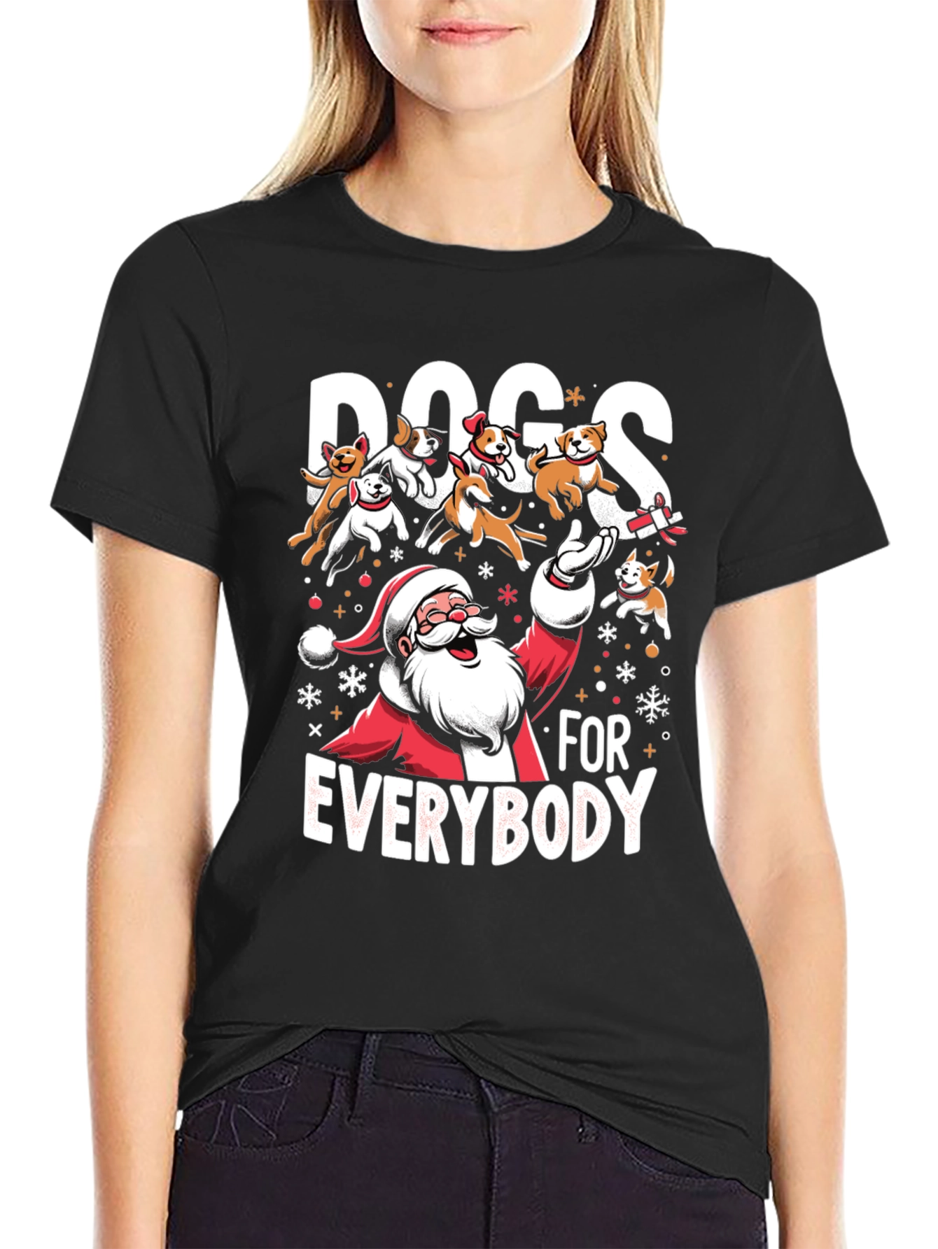 Dogs for Everybody Santa T-Shirt