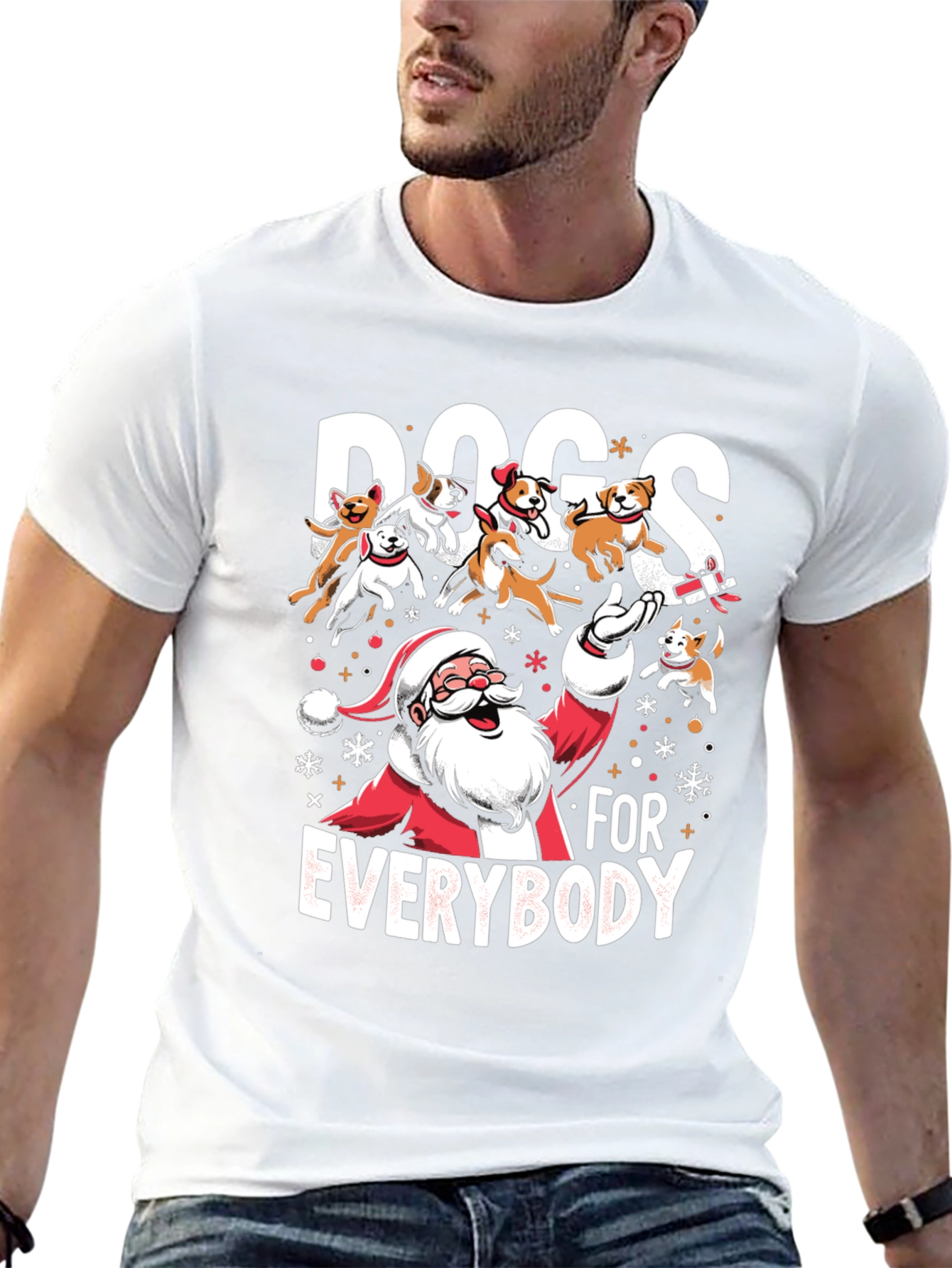 Dogs for Everybody Santa T-Shirt