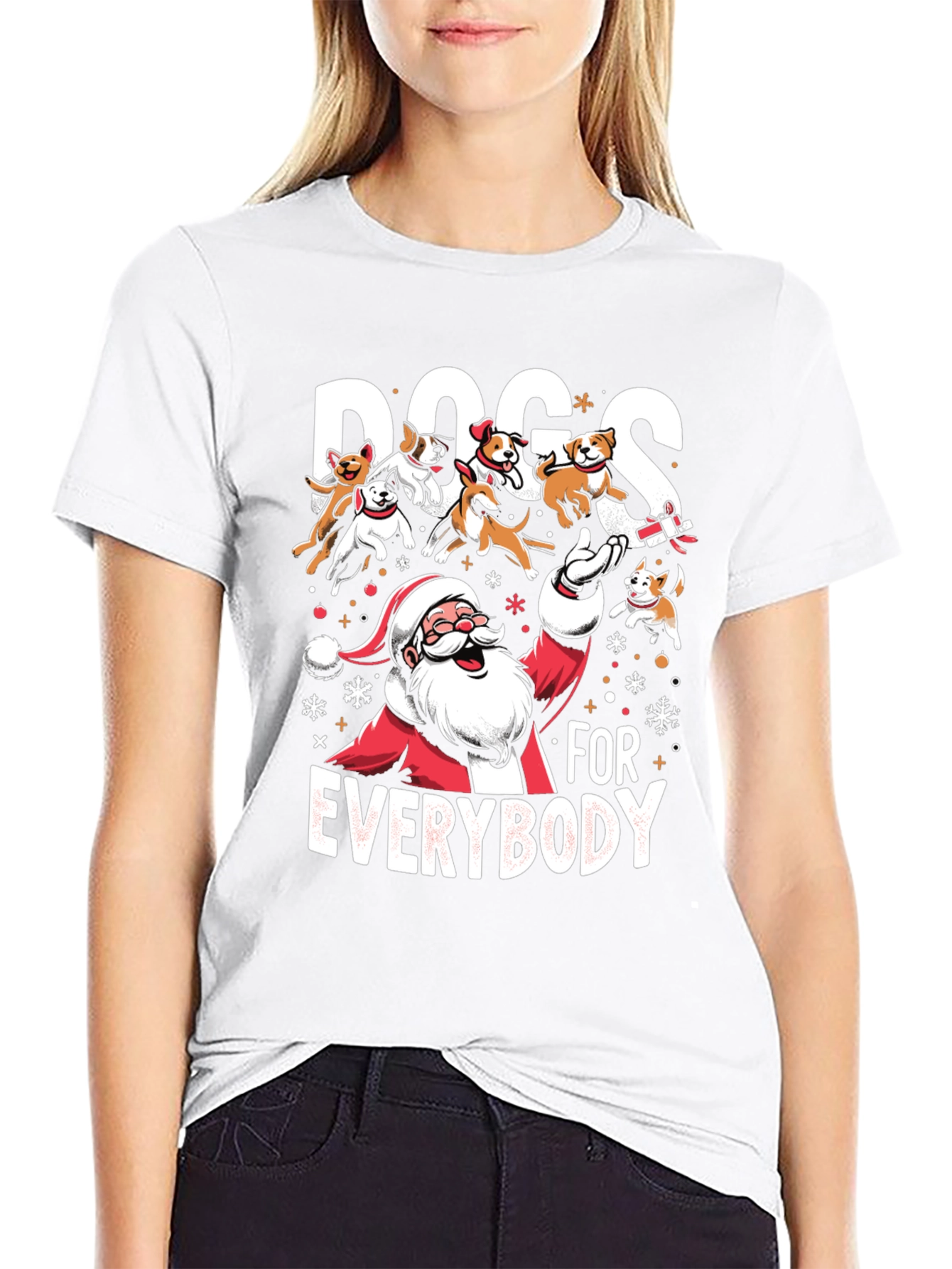 Dogs for Everybody Santa T-Shirt