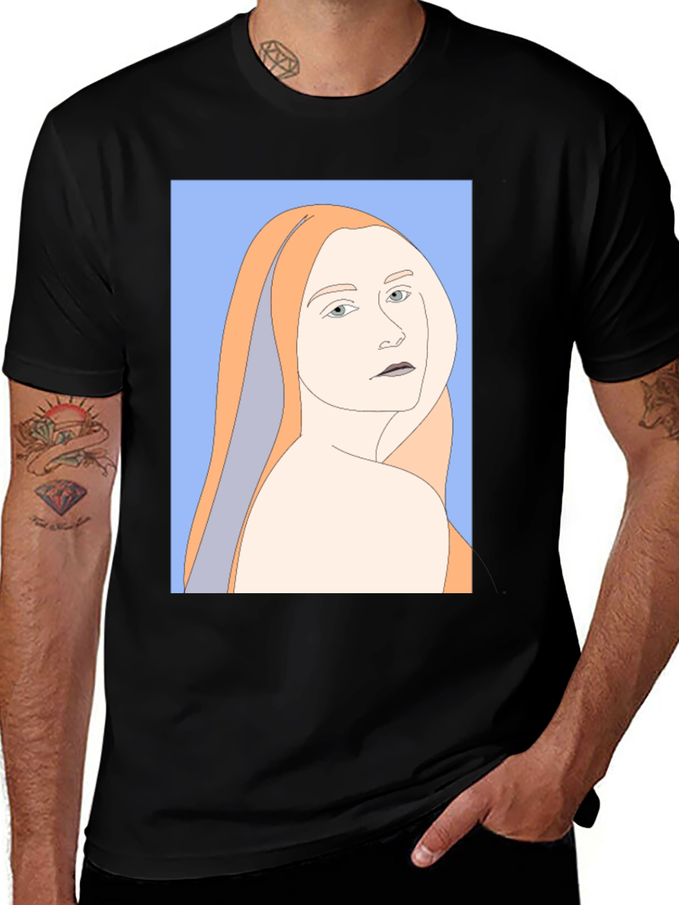 Woman Portrait Graphic T-Shirt