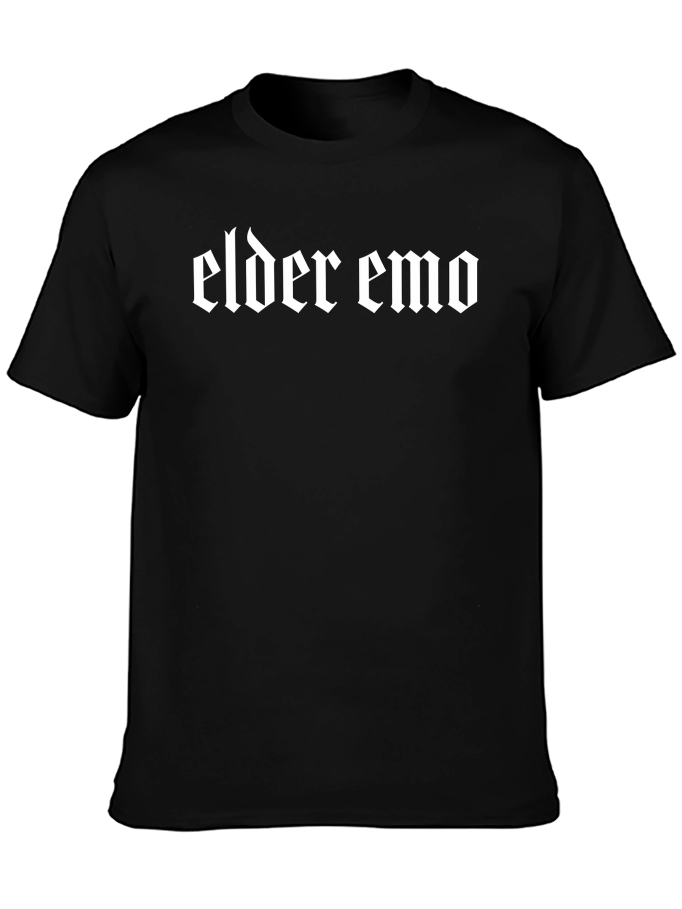 Elder Emo T-Shirt - Black Graphic Tee