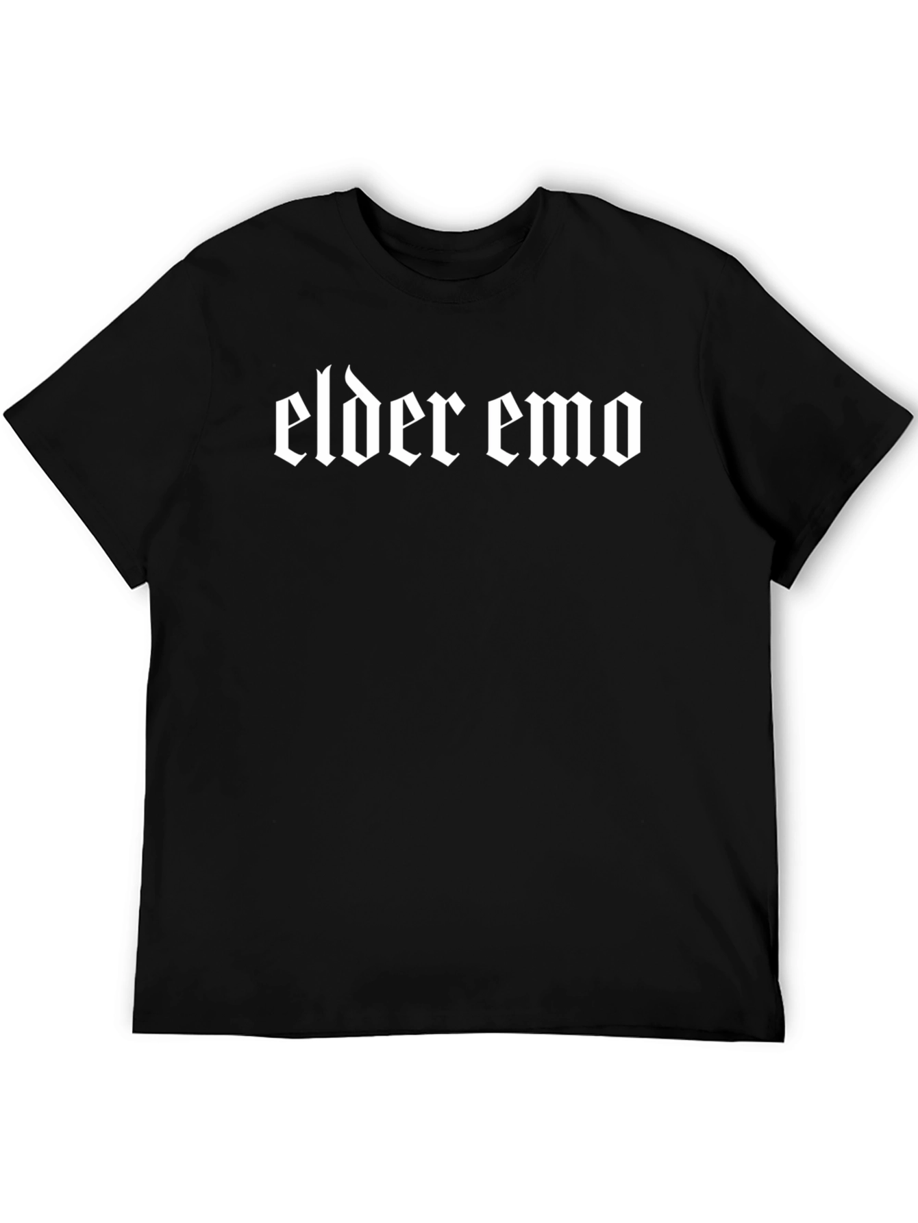 Elder Emo T-Shirt - Black Graphic Tee