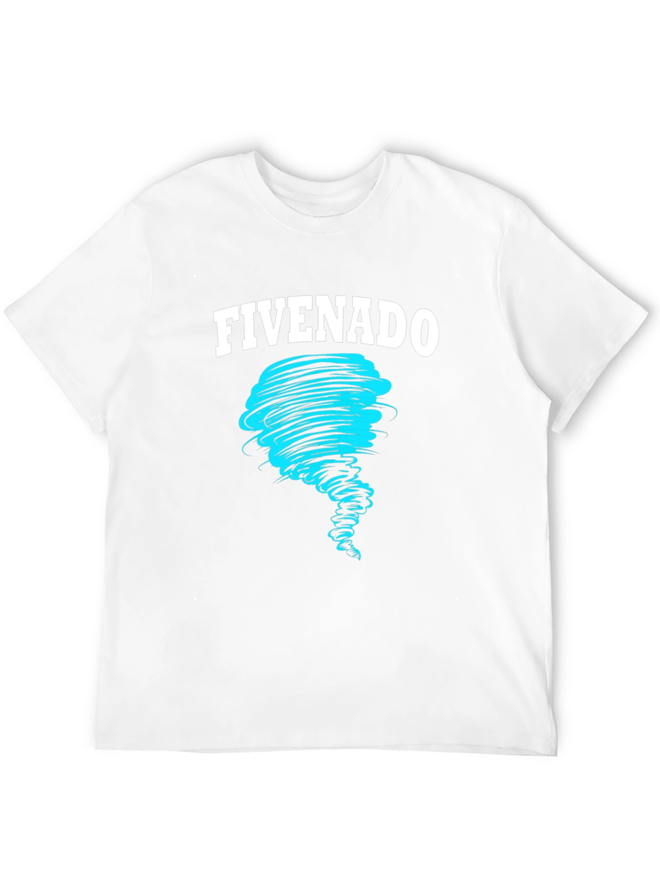 FIVENADO Tornado Graphic Print Black T-Shirt