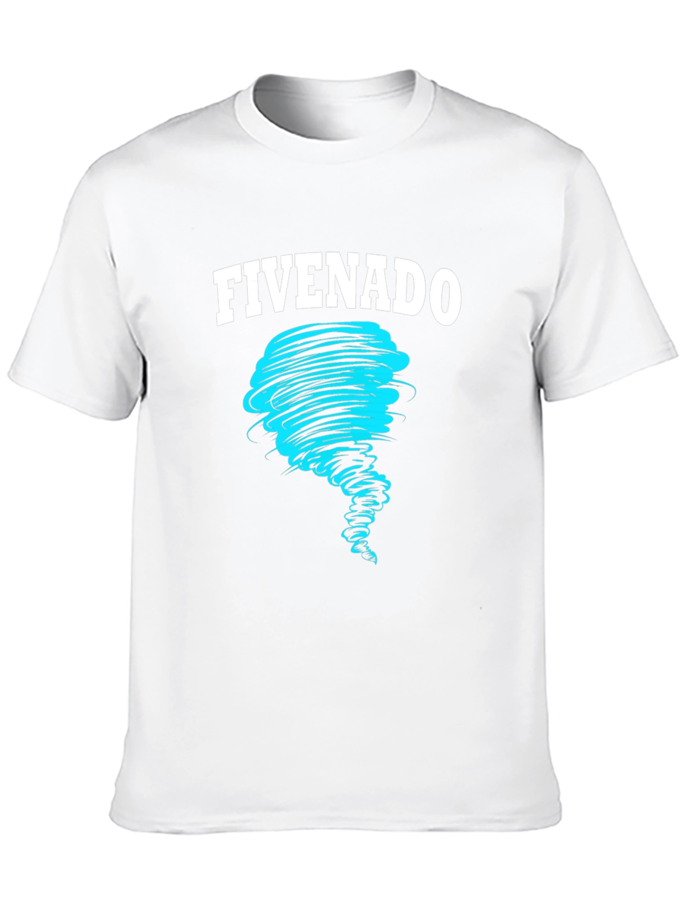 FIVENADO Tornado Graphic Print Black T-Shirt