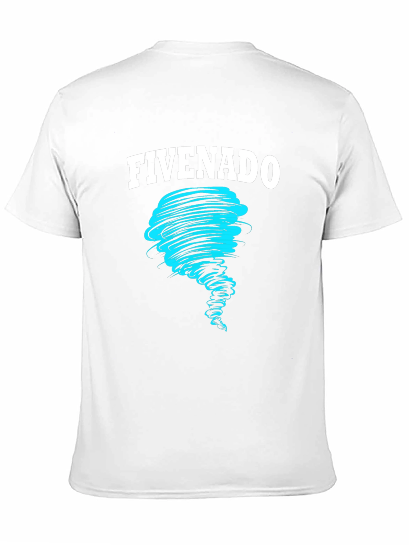 FIVENADO Tornado Graphic Print Black T-Shirt