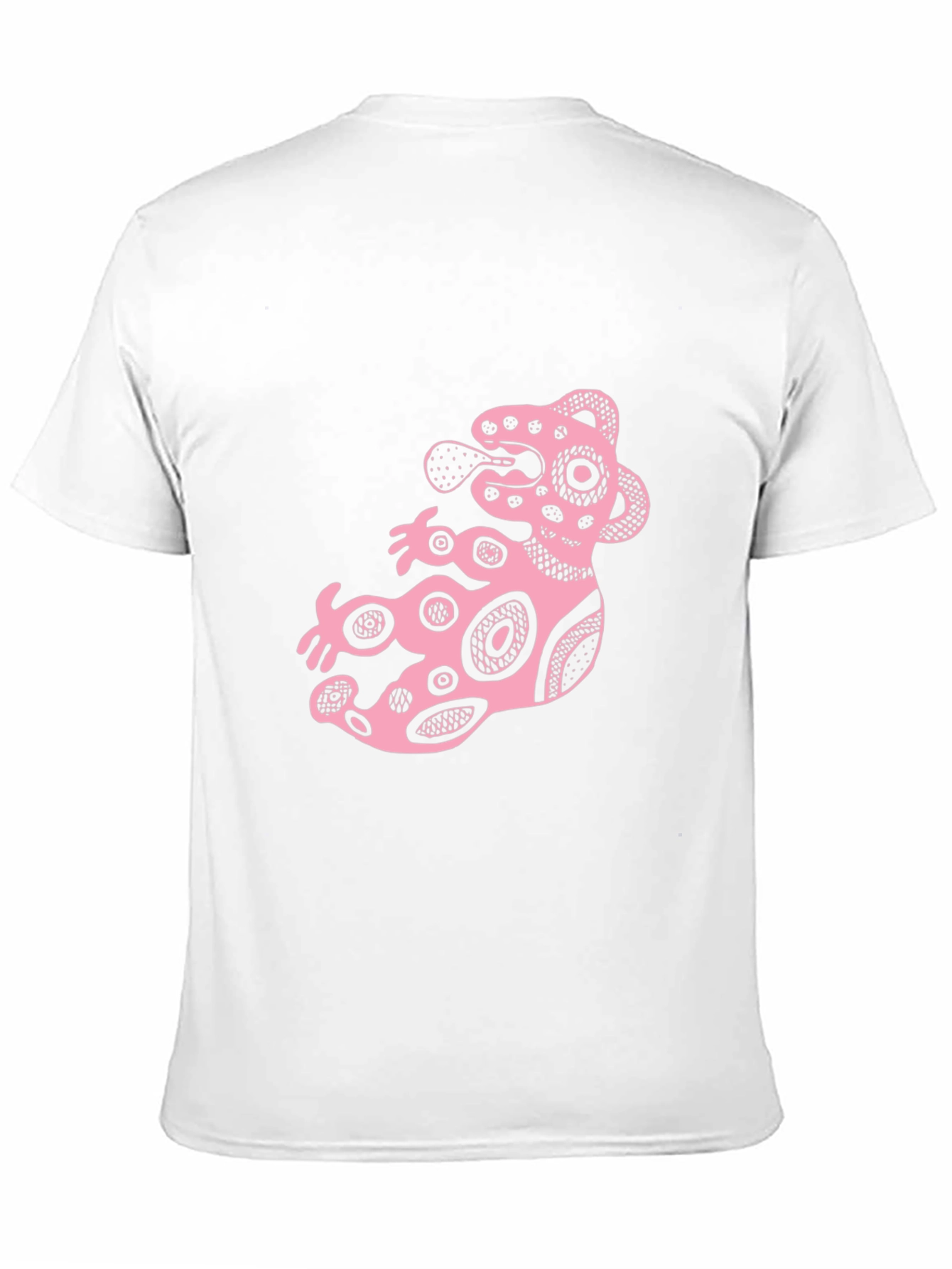 Black Graphic Tee - Pink Tribal Creature