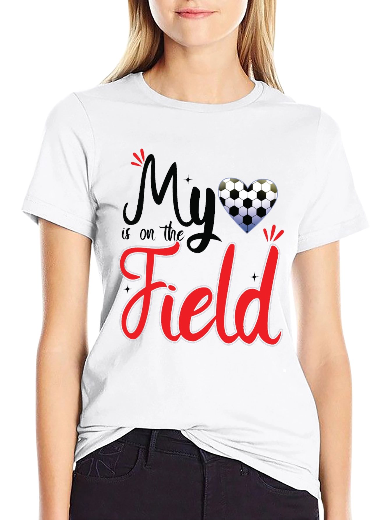 Soccer Field Heart T-Shirt