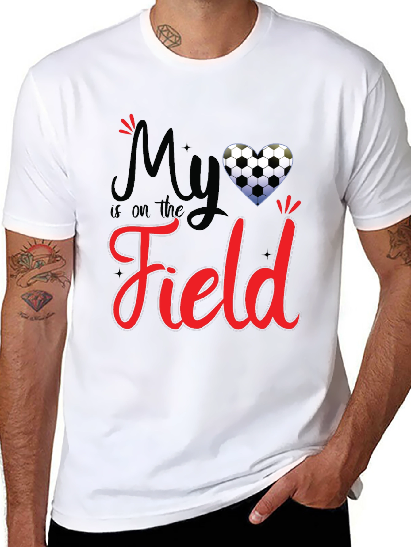 Soccer Field Heart T-Shirt
