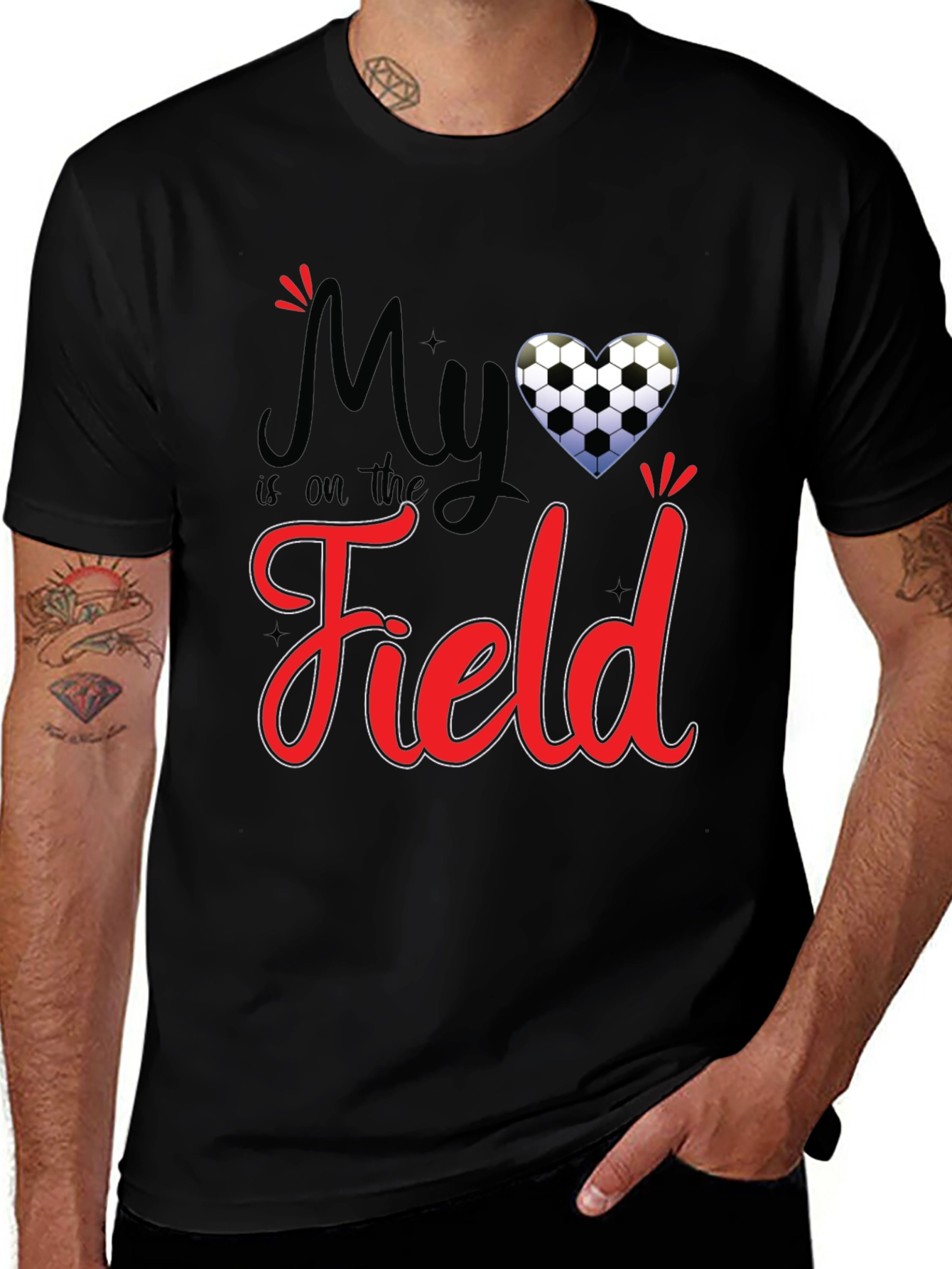 Soccer Field Heart T-Shirt