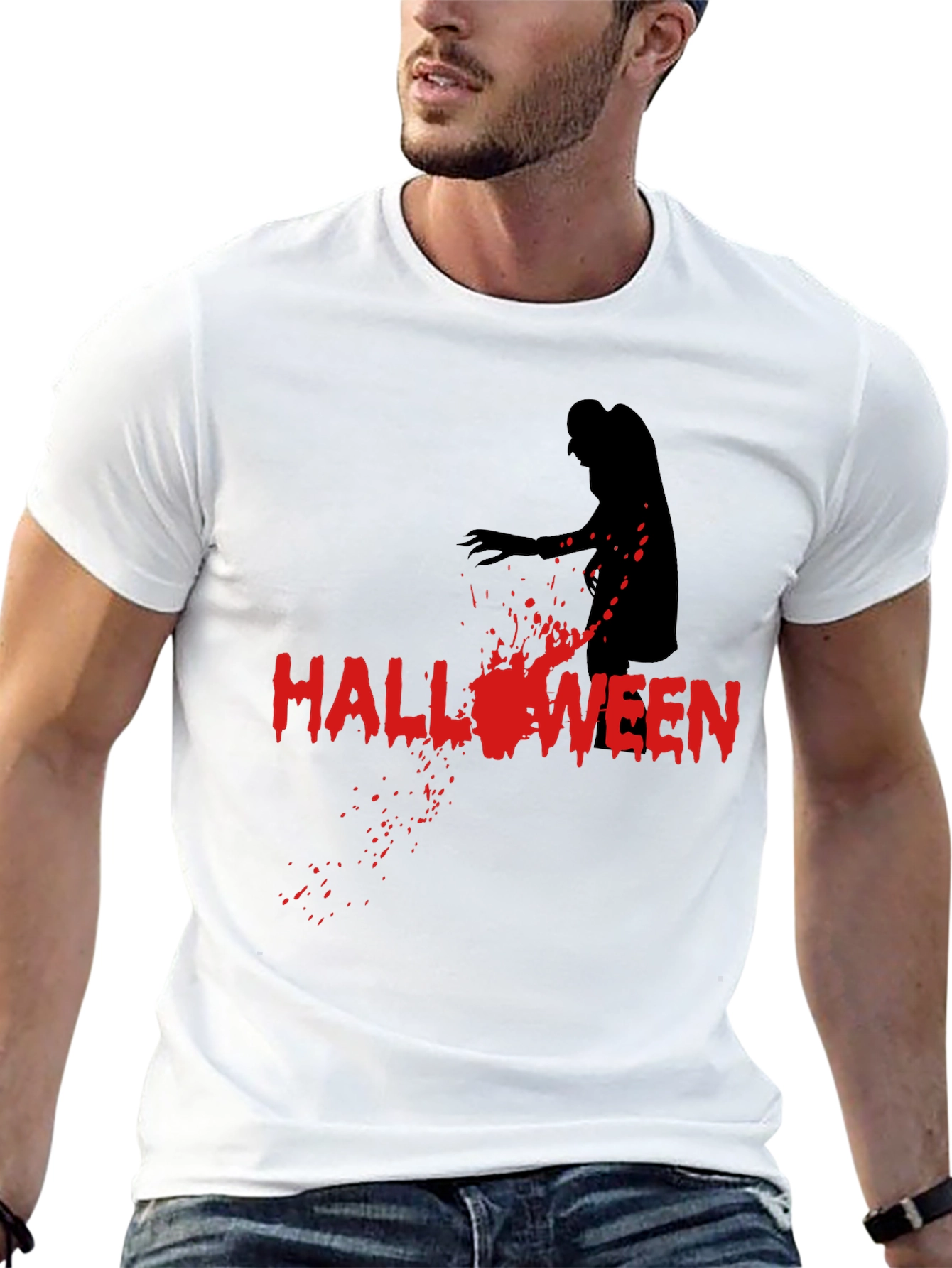 Halloween Zombie T-Shirt - Spooky Graphic Tee