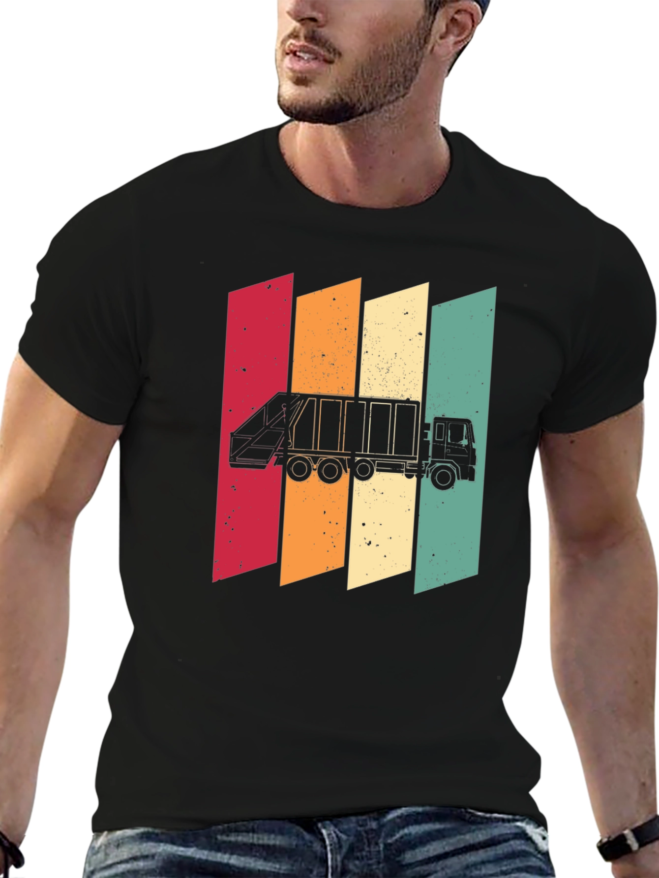 Retro Style Garbage Truck T-Shirt