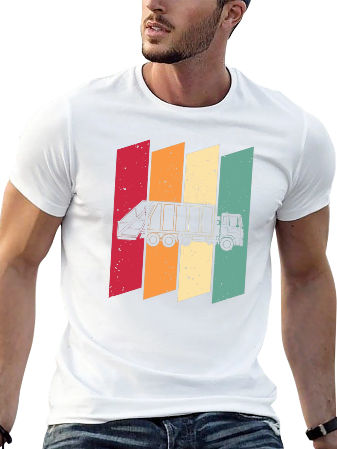 Retro Style Garbage Truck T-Shirt