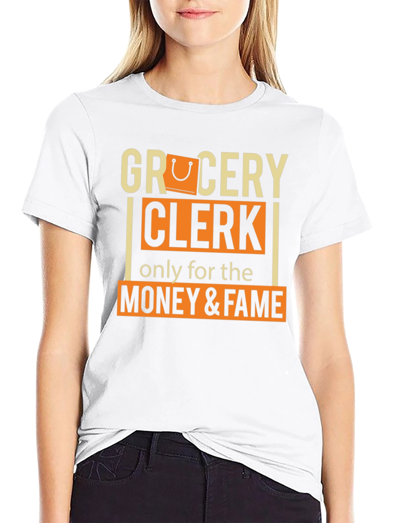 Grocery Clerk Money & Fame T-Shirt