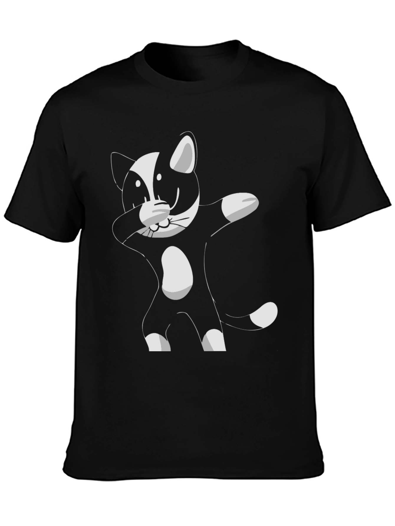 Dabbing Cat Graphic Tee - Cool & Comfy!