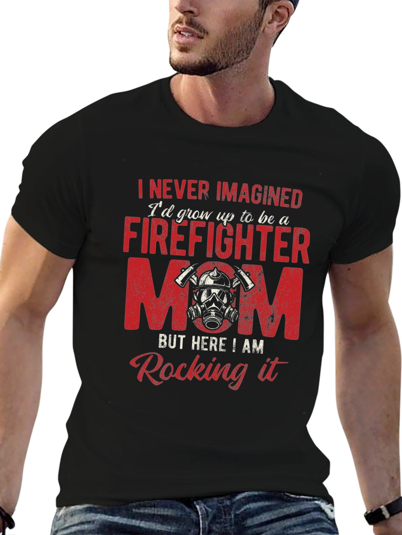 Firefighter Mom Graphic T-Shirt - Unisex