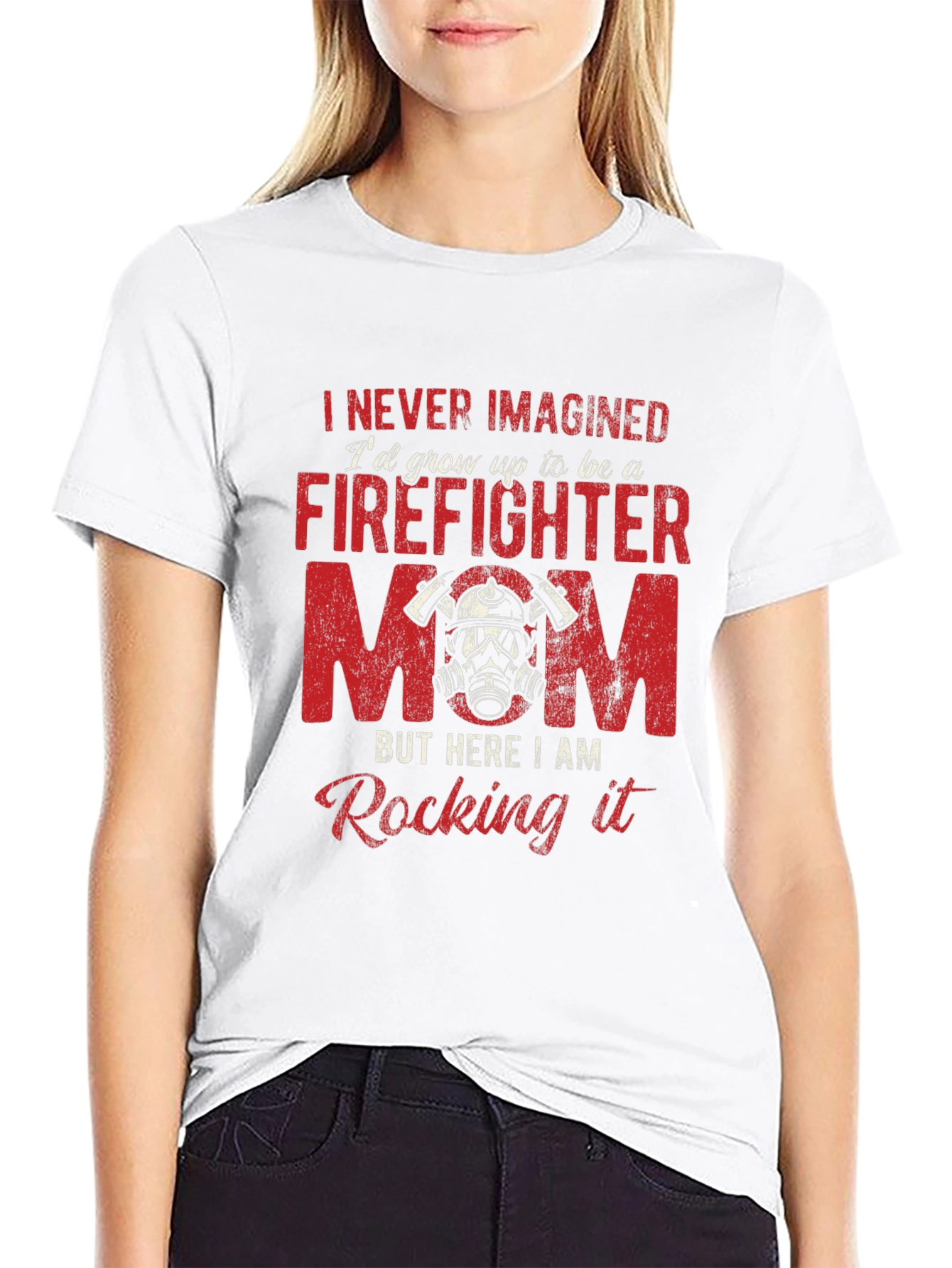 Firefighter Mom Graphic T-Shirt - Unisex