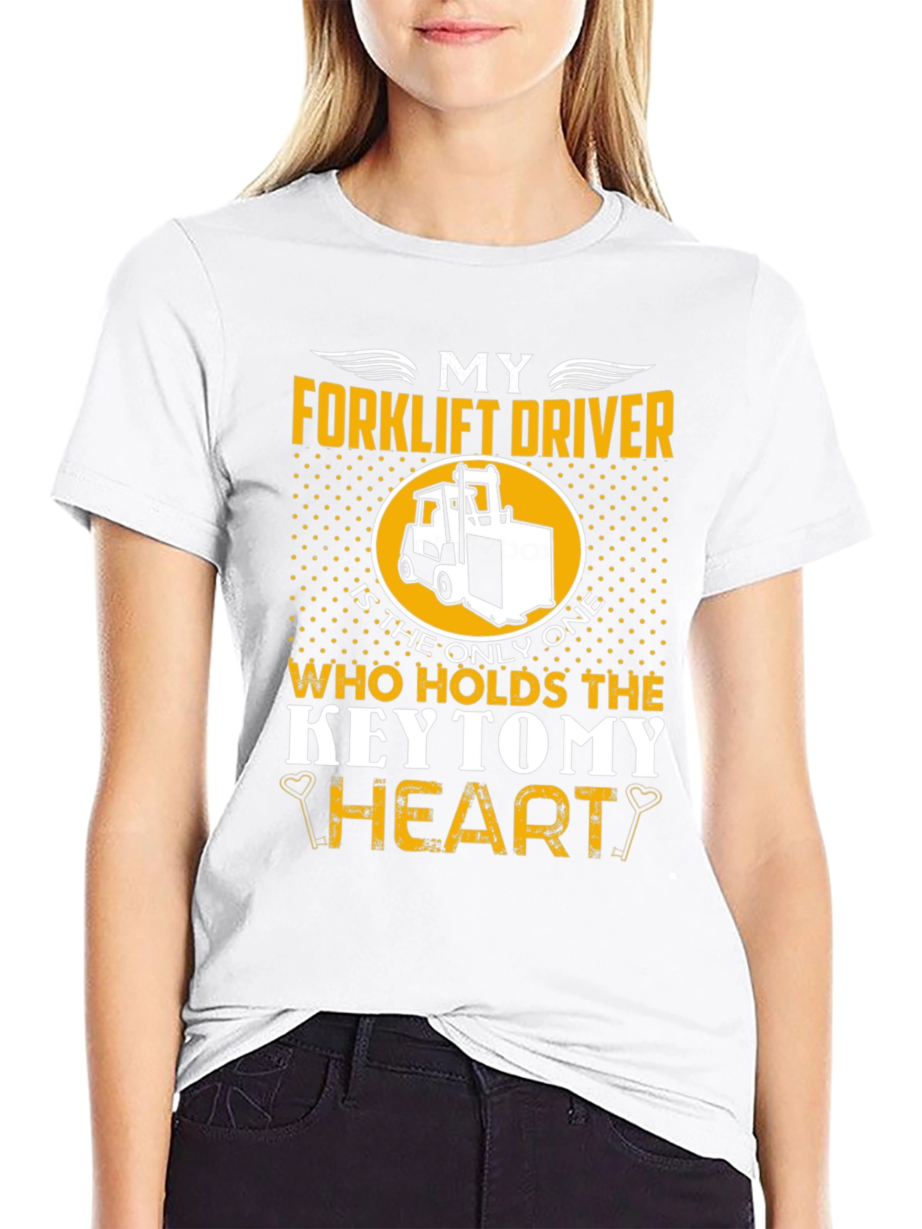 Forklift Driver Heart T-Shirt