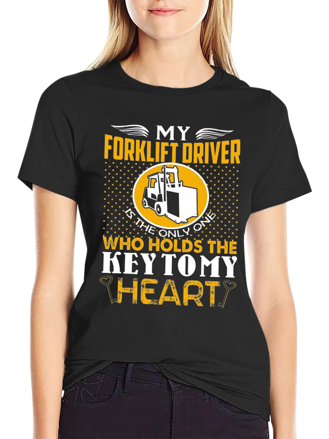 Forklift Driver Heart T-Shirt