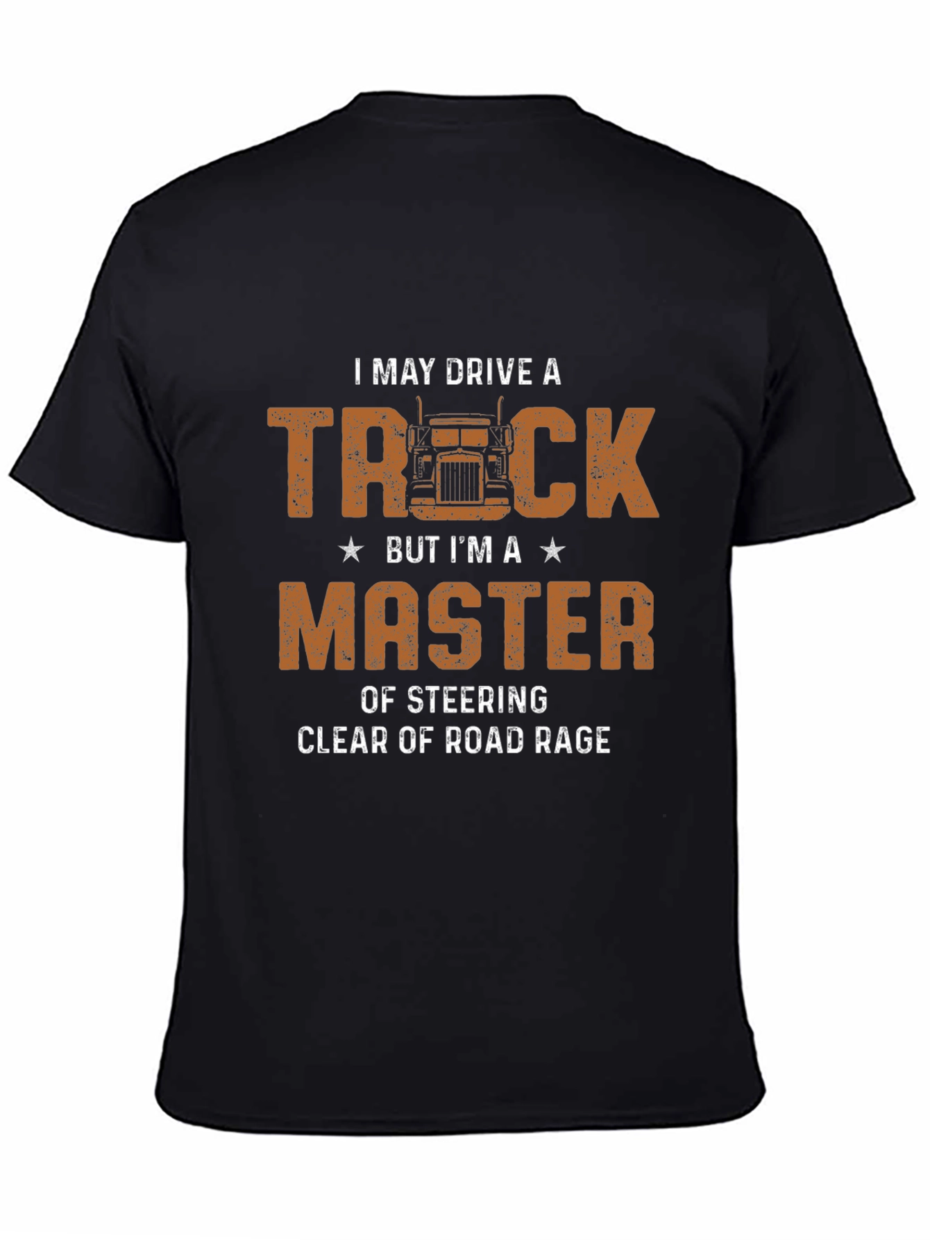 Trucker Master Black Graphic T-Shirt