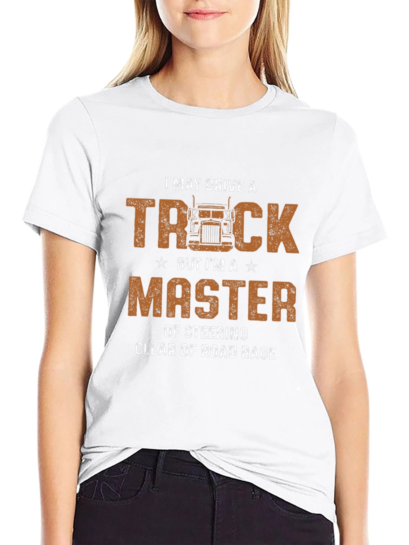 Trucker Master Black Graphic T-Shirt