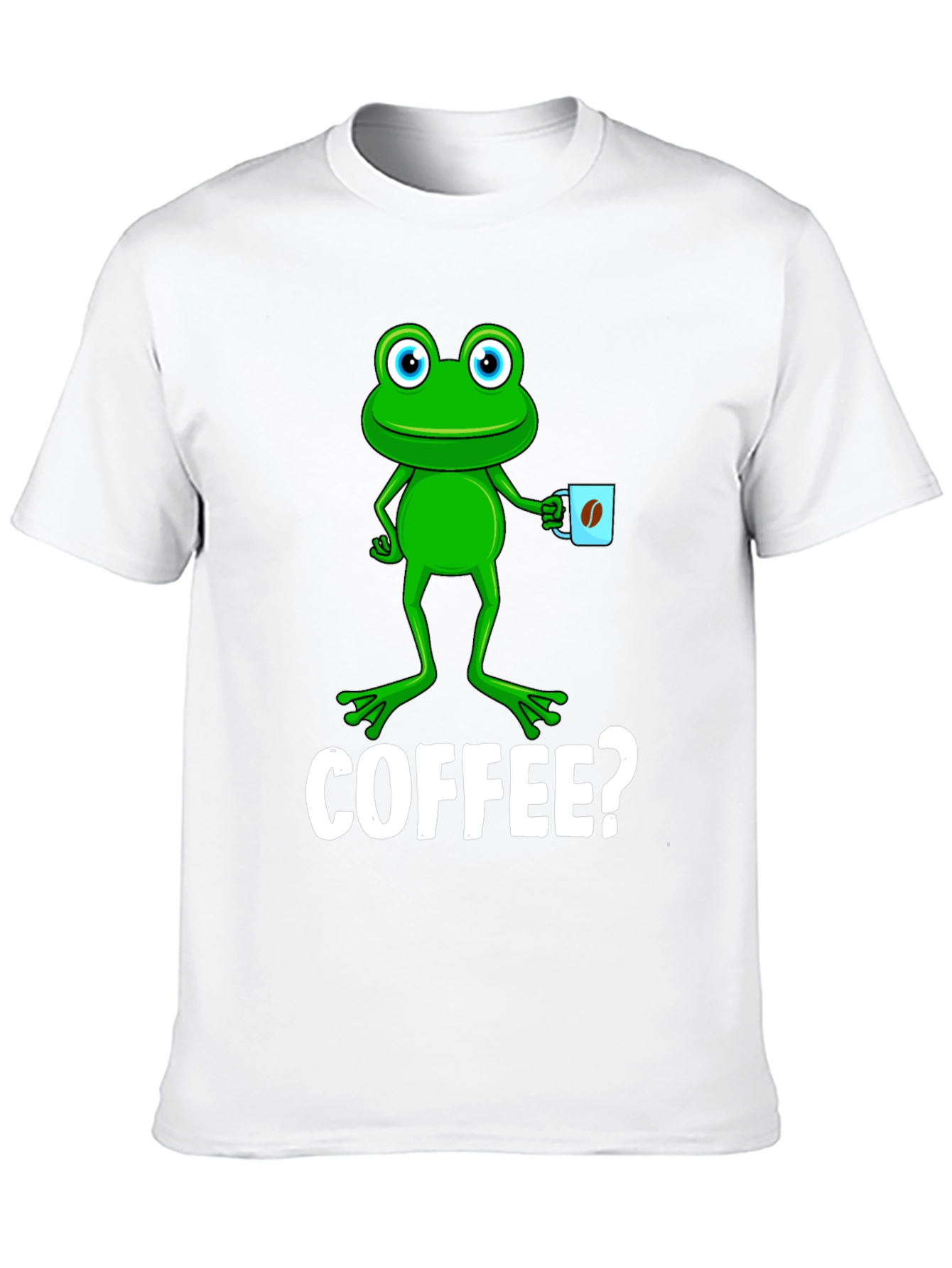 Frog Coffee T-Shirt - Quirky Graphic Tee