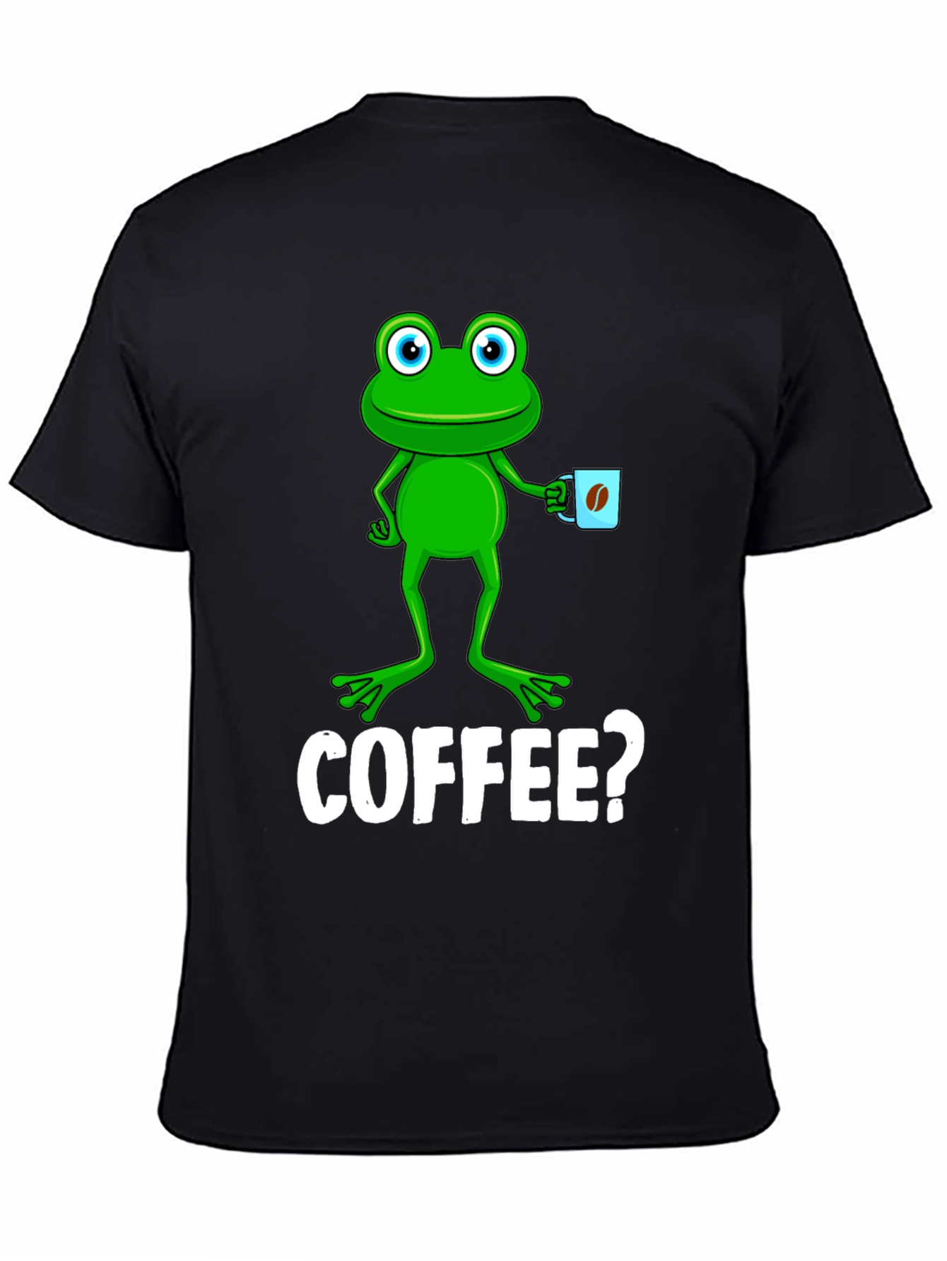 Frog Coffee T-Shirt - Quirky Graphic Tee