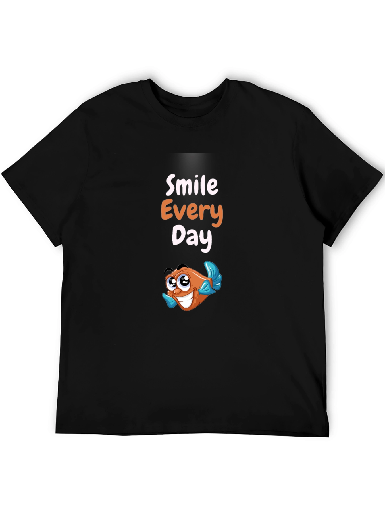 Smile Every Day Black Graphic Tee