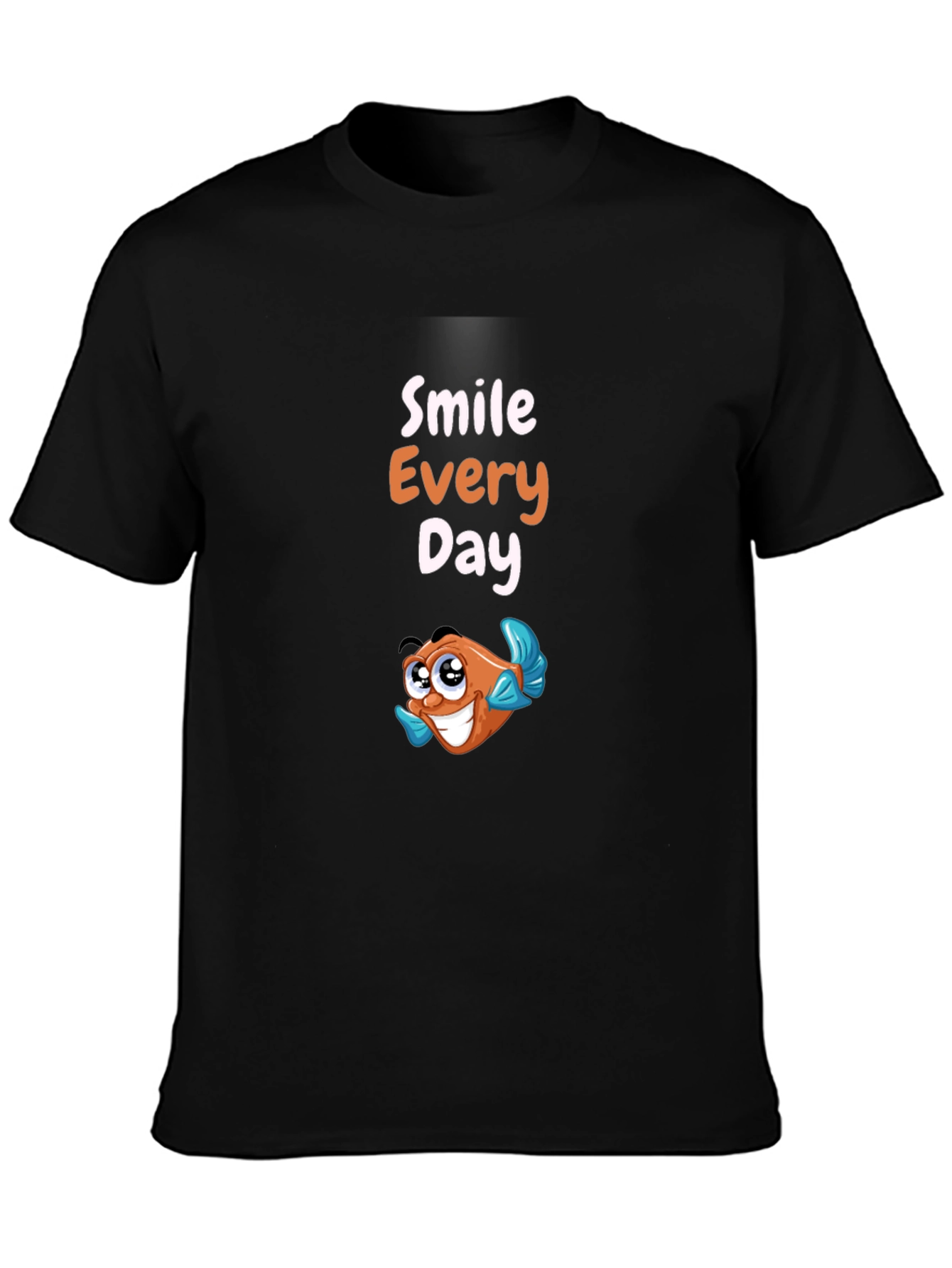 Smile Every Day Black Graphic Tee