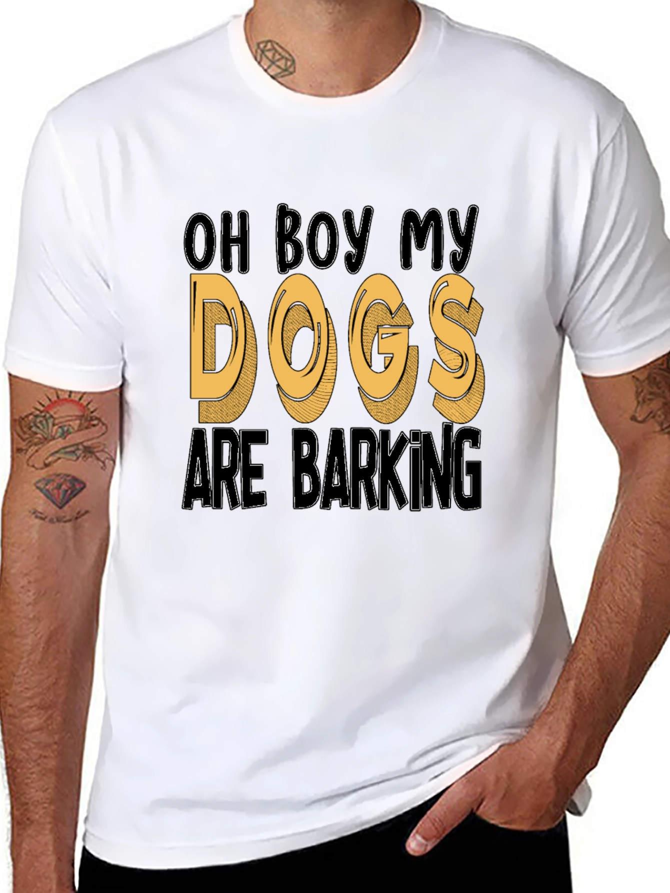 Oh Boy My Dogs Are Barking Funny T-Shirt