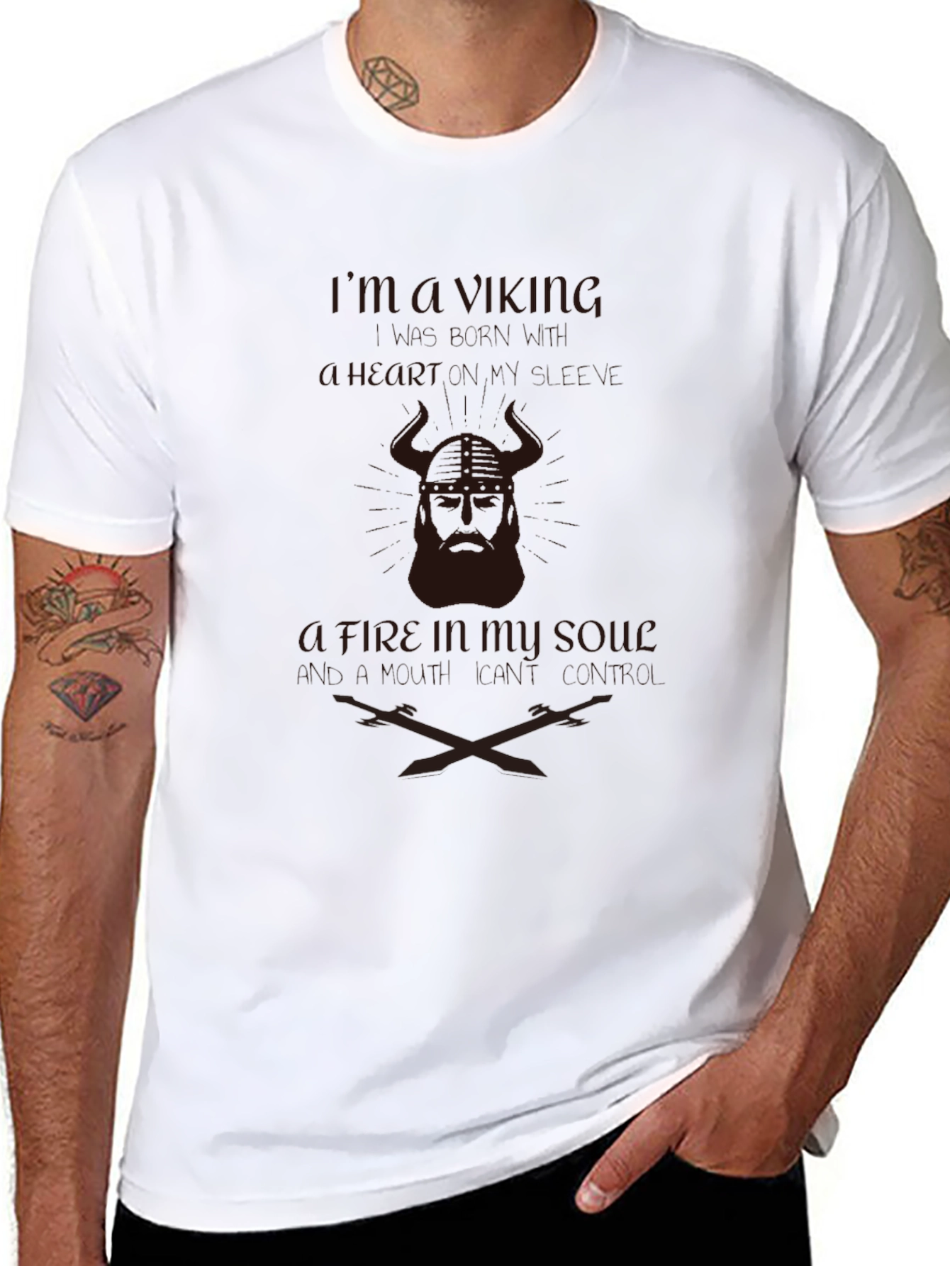 Viking Soul Graphic Tee - Black
