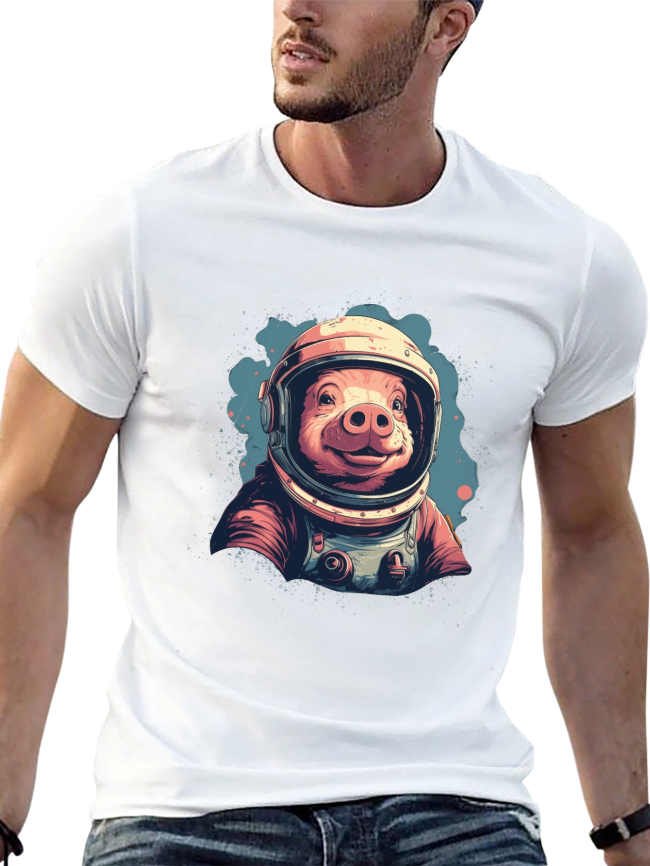 Astronaut Pig T-Shirt - Space Hog Tee