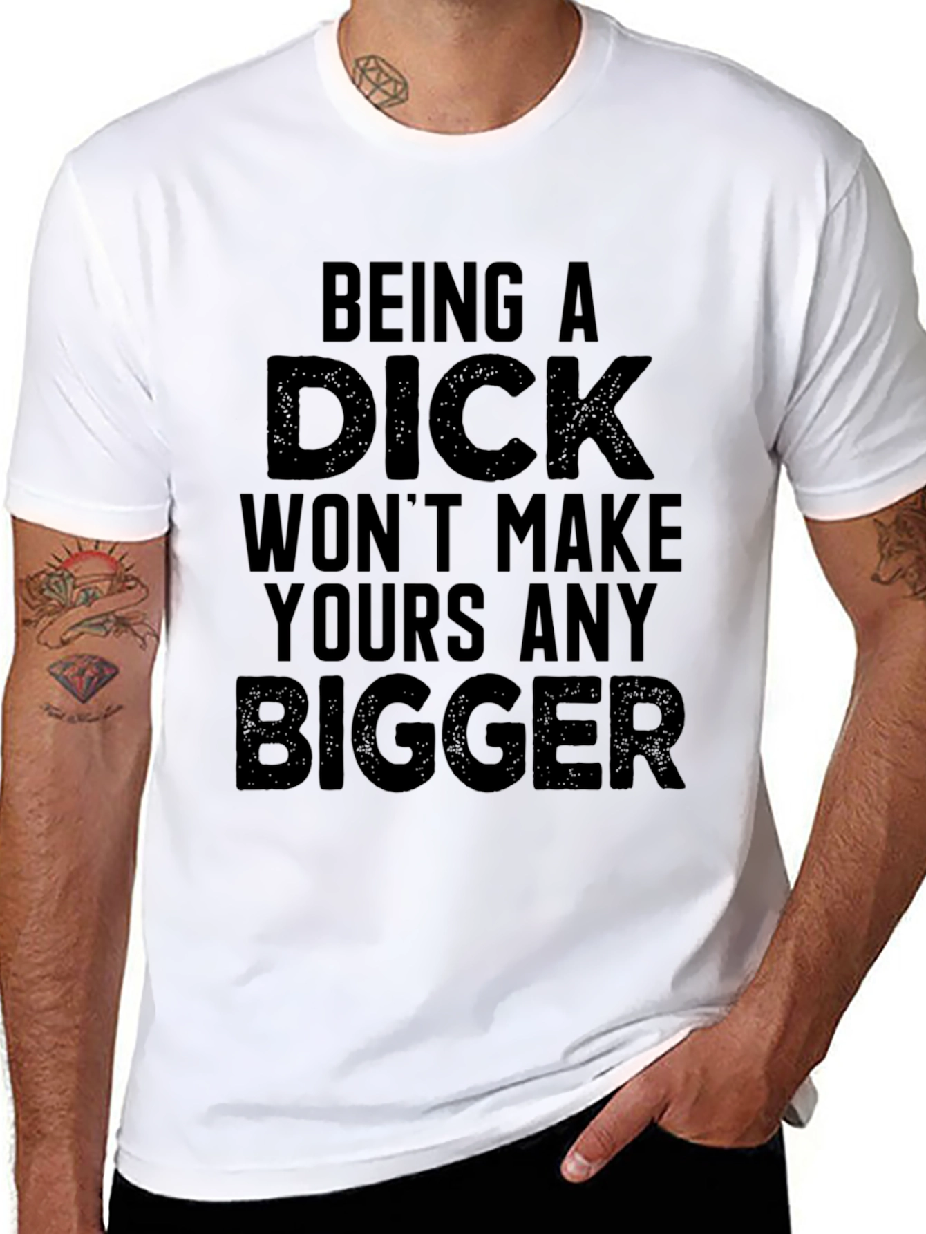 Being a Dick T-Shirt - Funny Sarcastic Tee