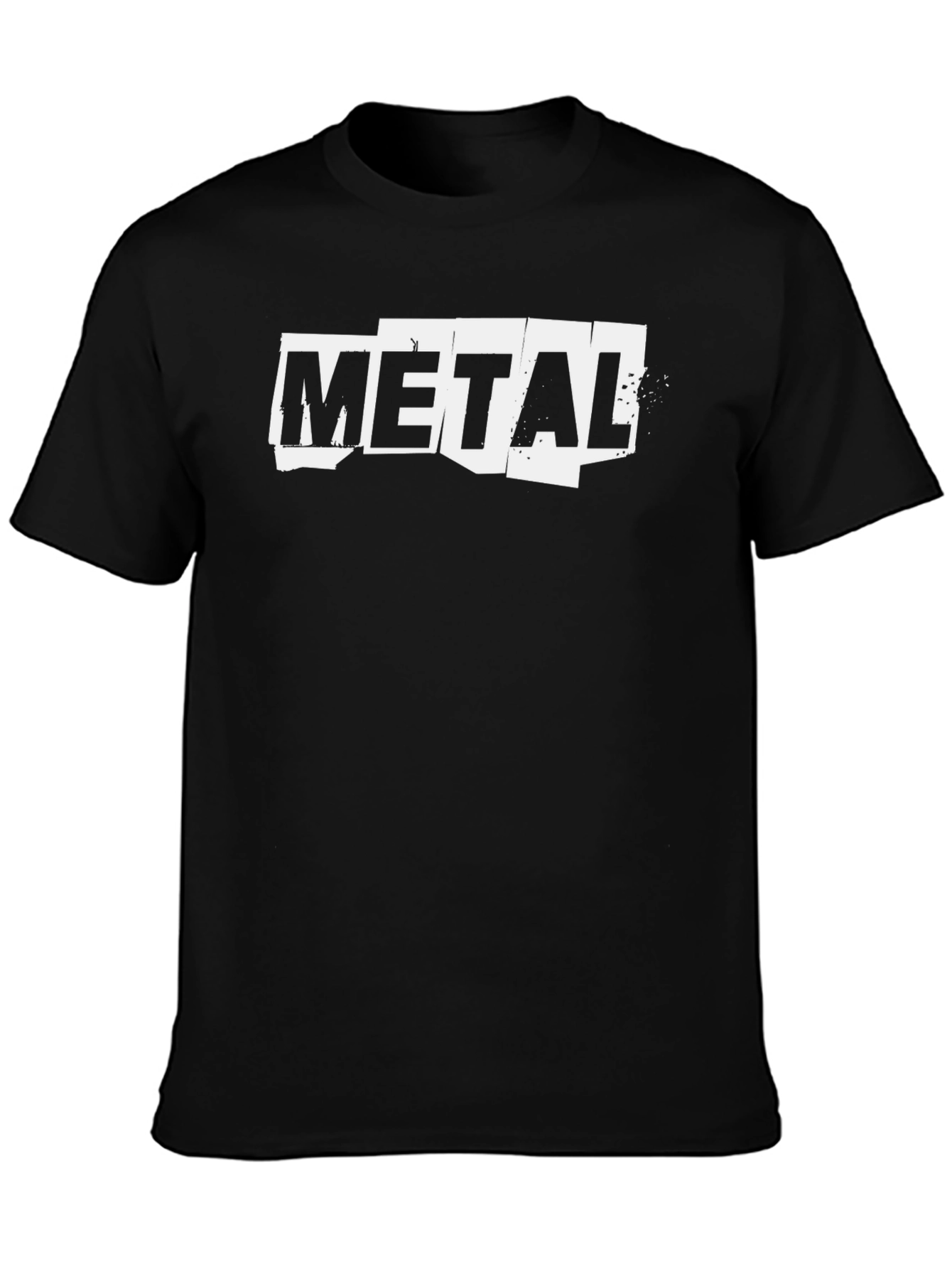 Metal Band Style Black T-Shirt