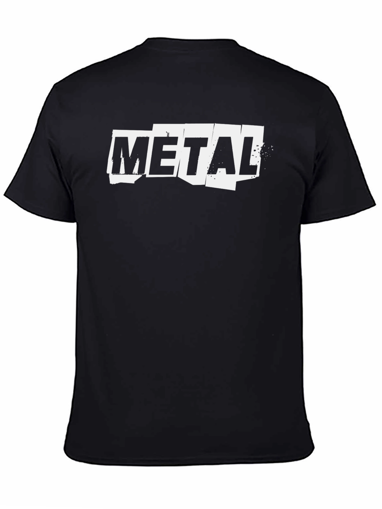 Metal Band Style Black T-Shirt