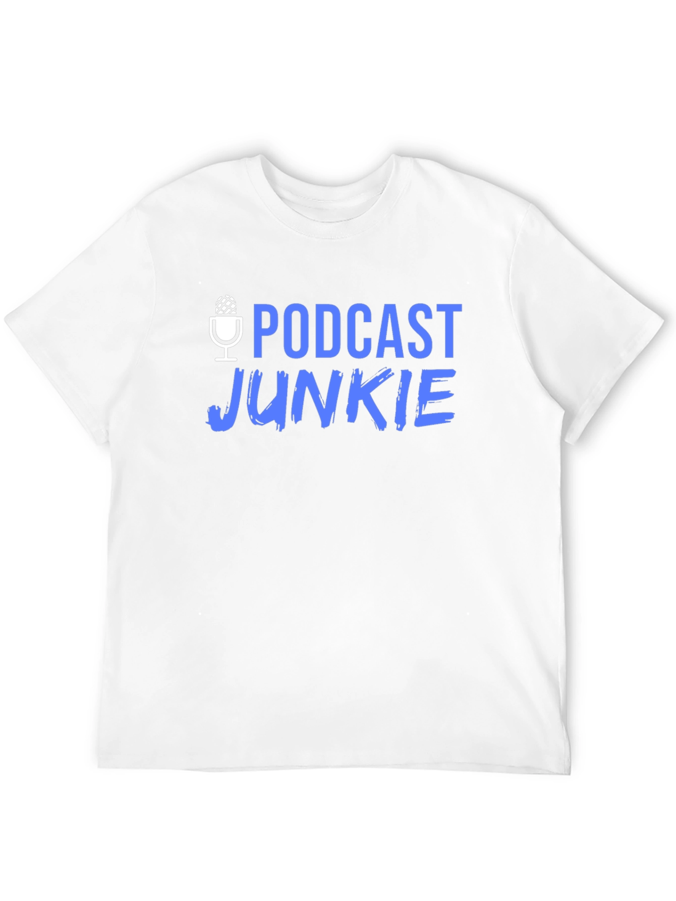 Podcast Junkie Black Graphic T-Shirt