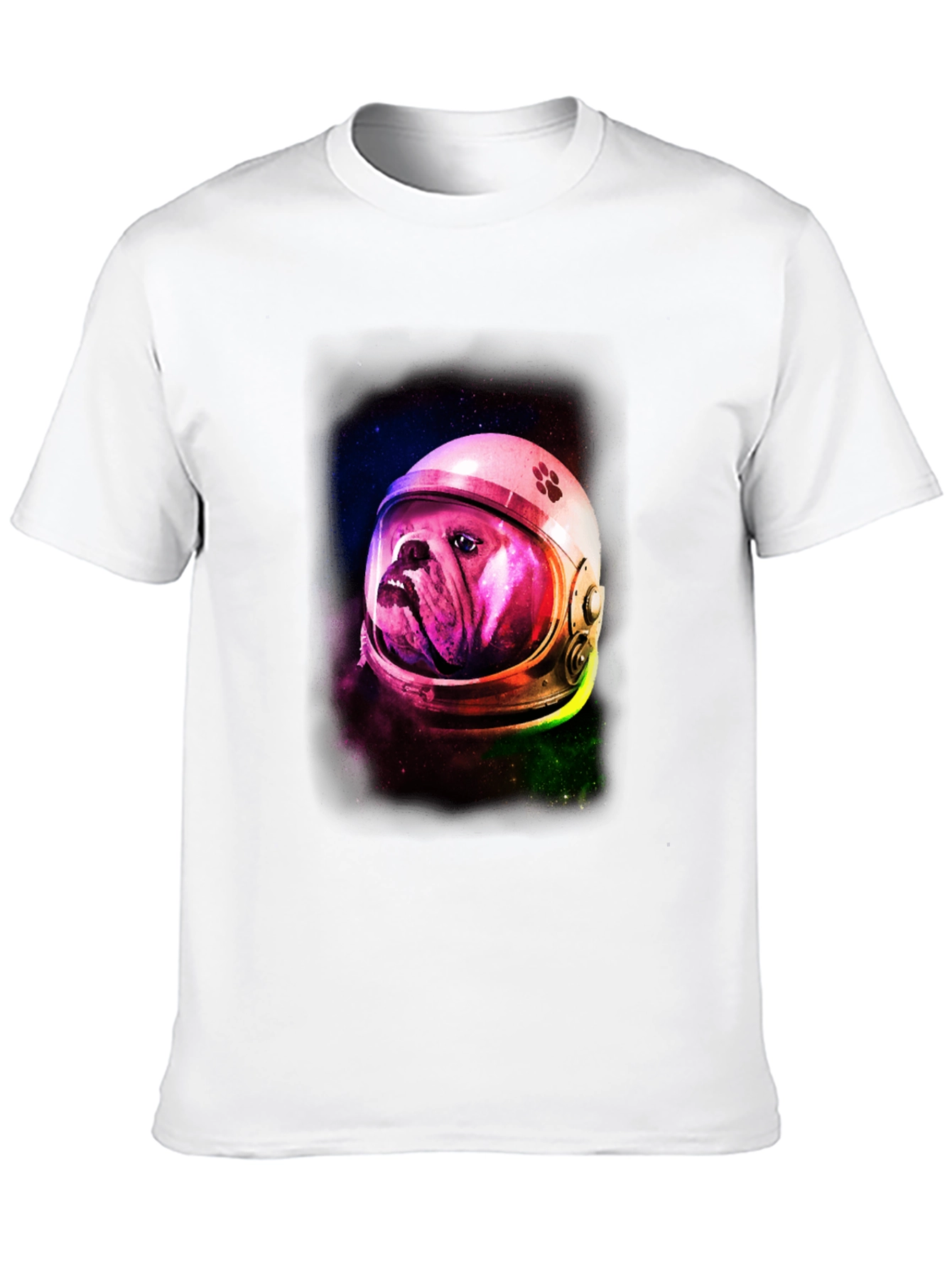 Bulldog Astronaut Graphic Tee - Black