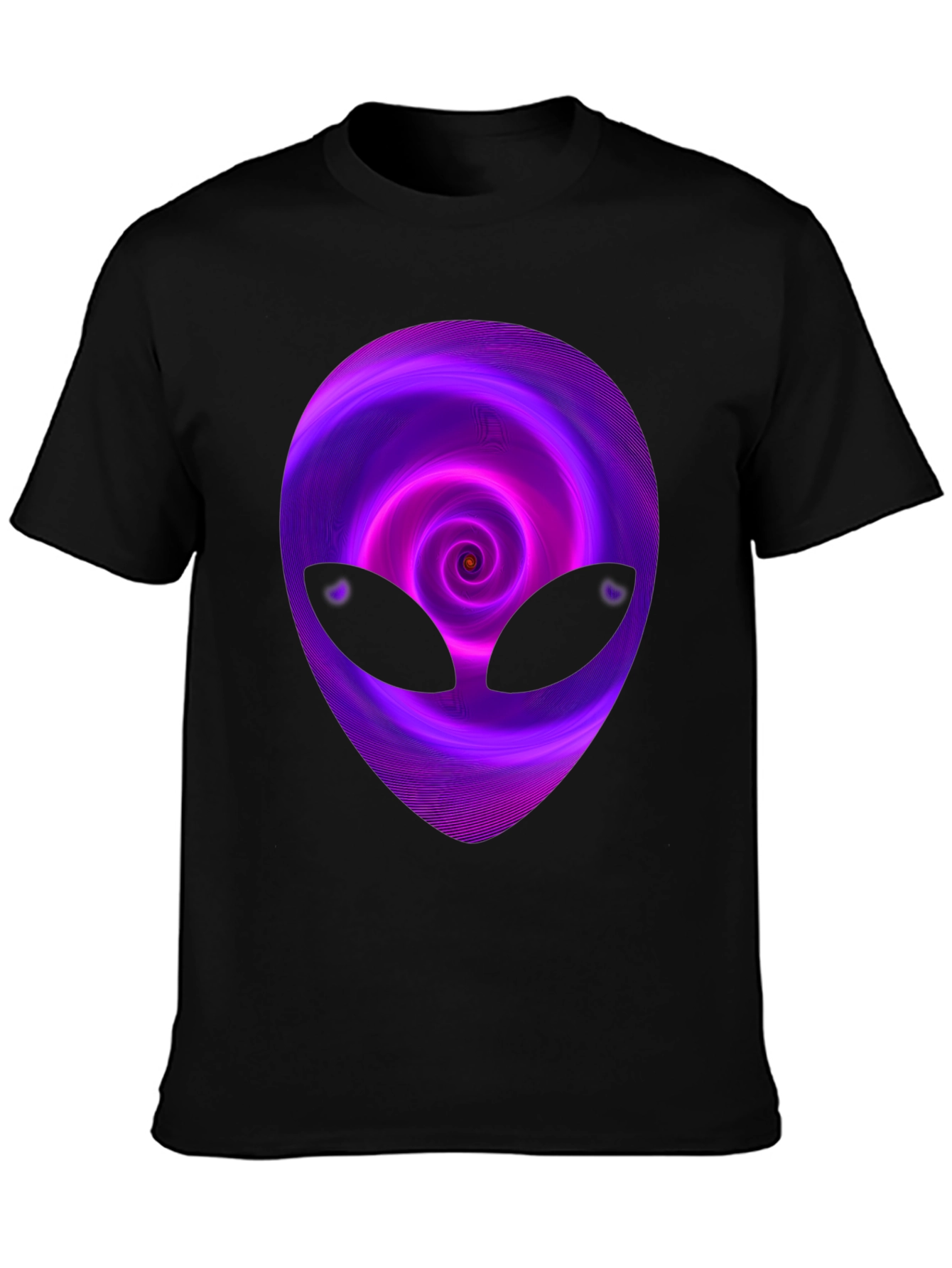 Alien Swirl Graphic T-Shirt - Mens Black Tee