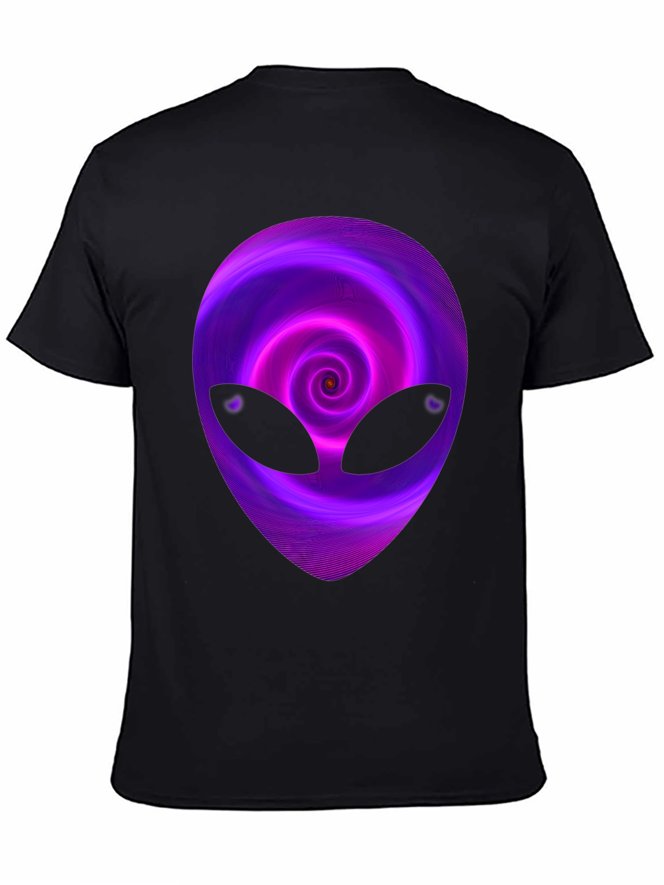 Alien Swirl Graphic T-Shirt - Mens Black Tee