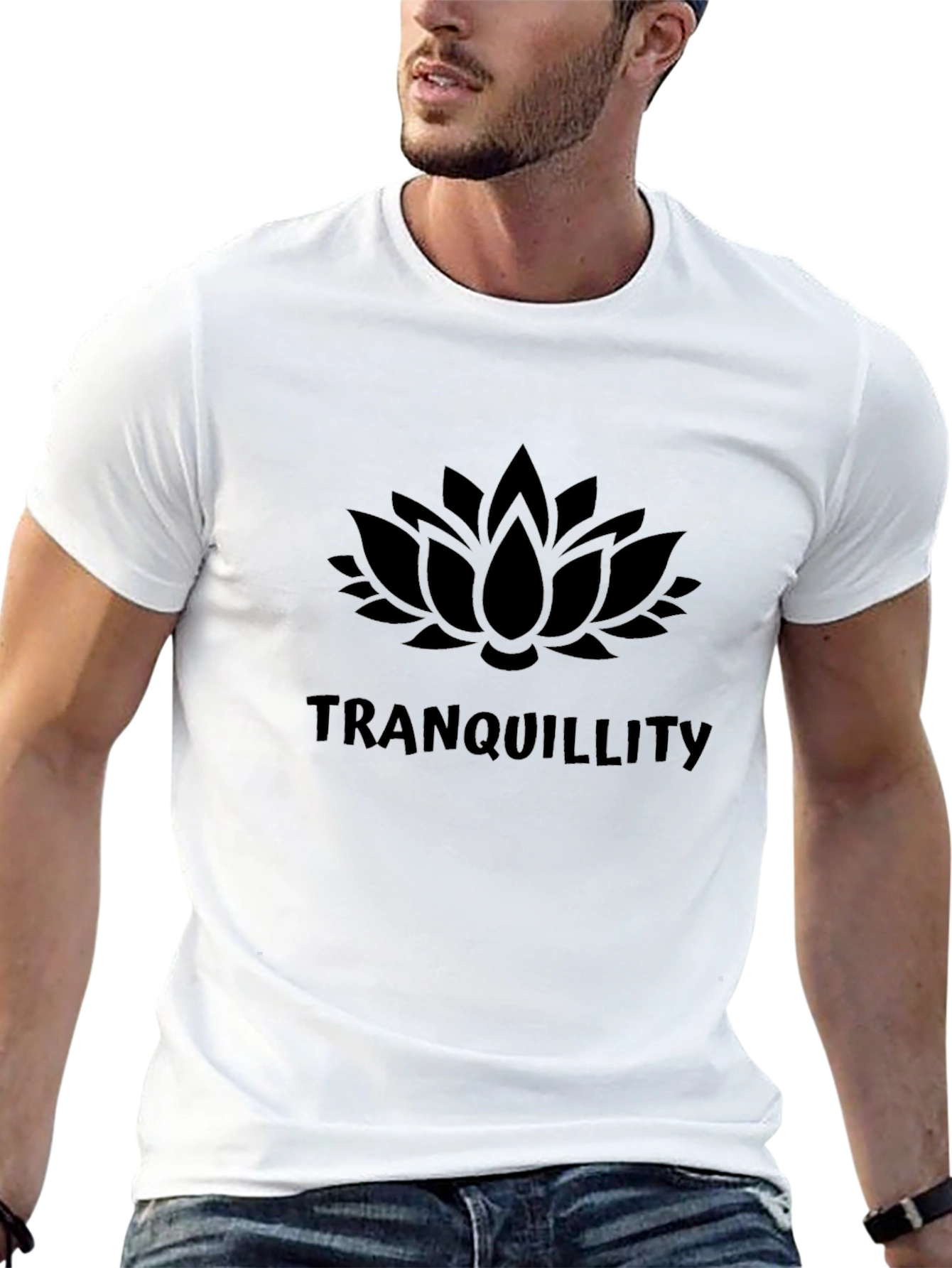 Tranquility Lotus Flower Graphic Tee
