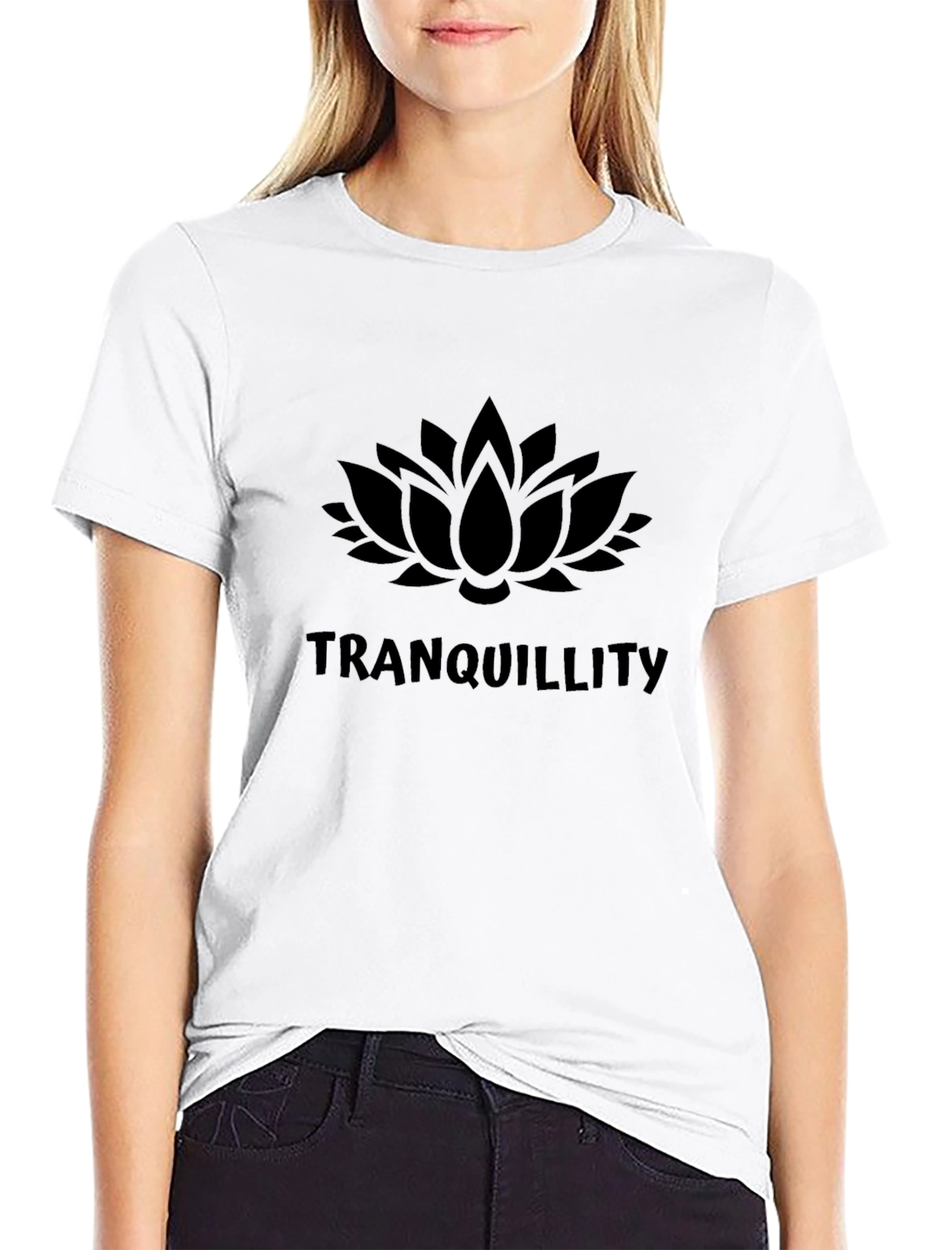 Tranquility Lotus Flower Graphic Tee