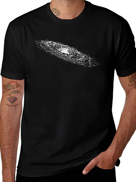 Galaxy Print Black T-Shirt