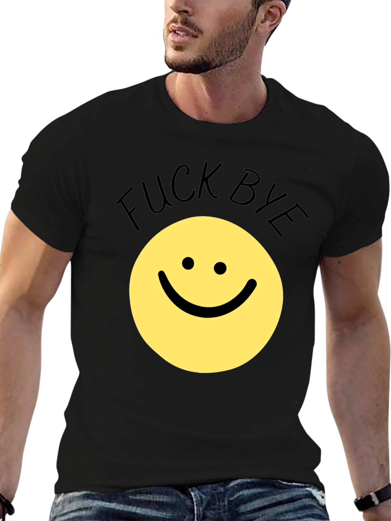 Funny Sarcastic Smiley Face T-Shirt - F*ck Bye