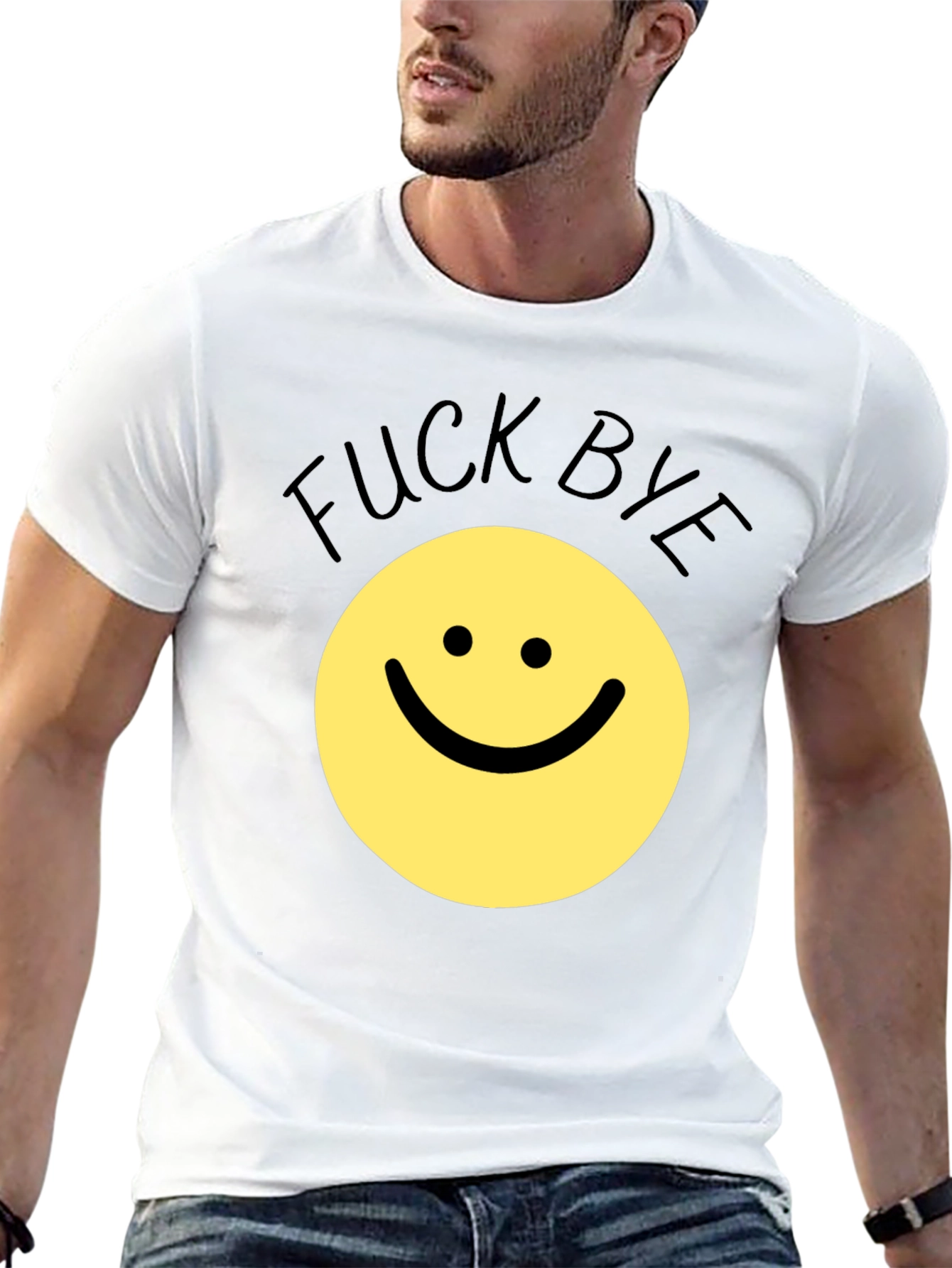 Funny Sarcastic Smiley Face T-Shirt - F*ck Bye