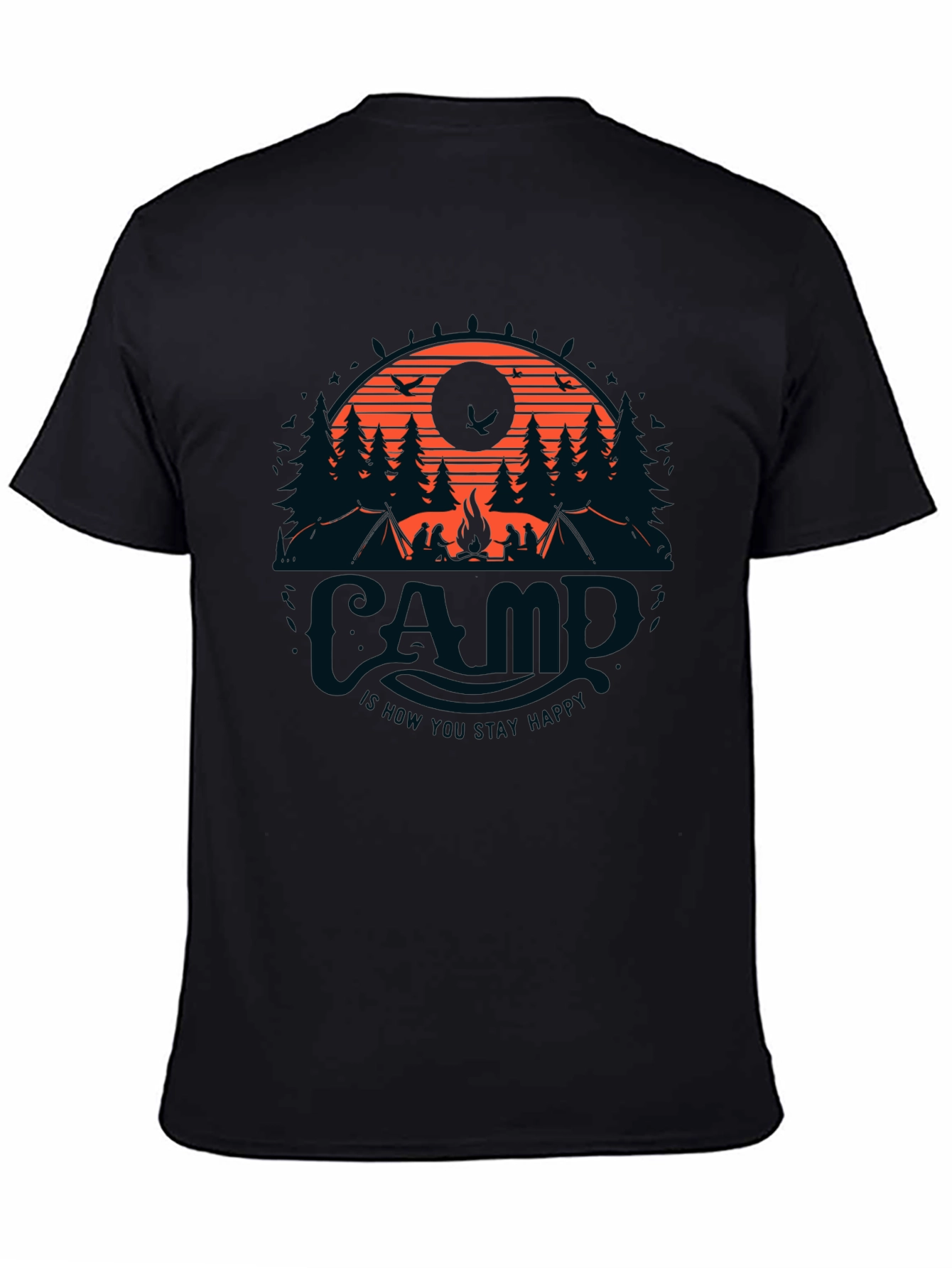 Camp Adventure T-Shirt - Stay Happy Outdoors!