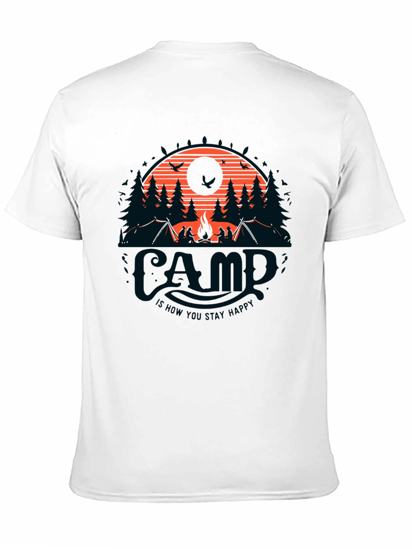 Camp Adventure T-Shirt - Stay Happy Outdoors!