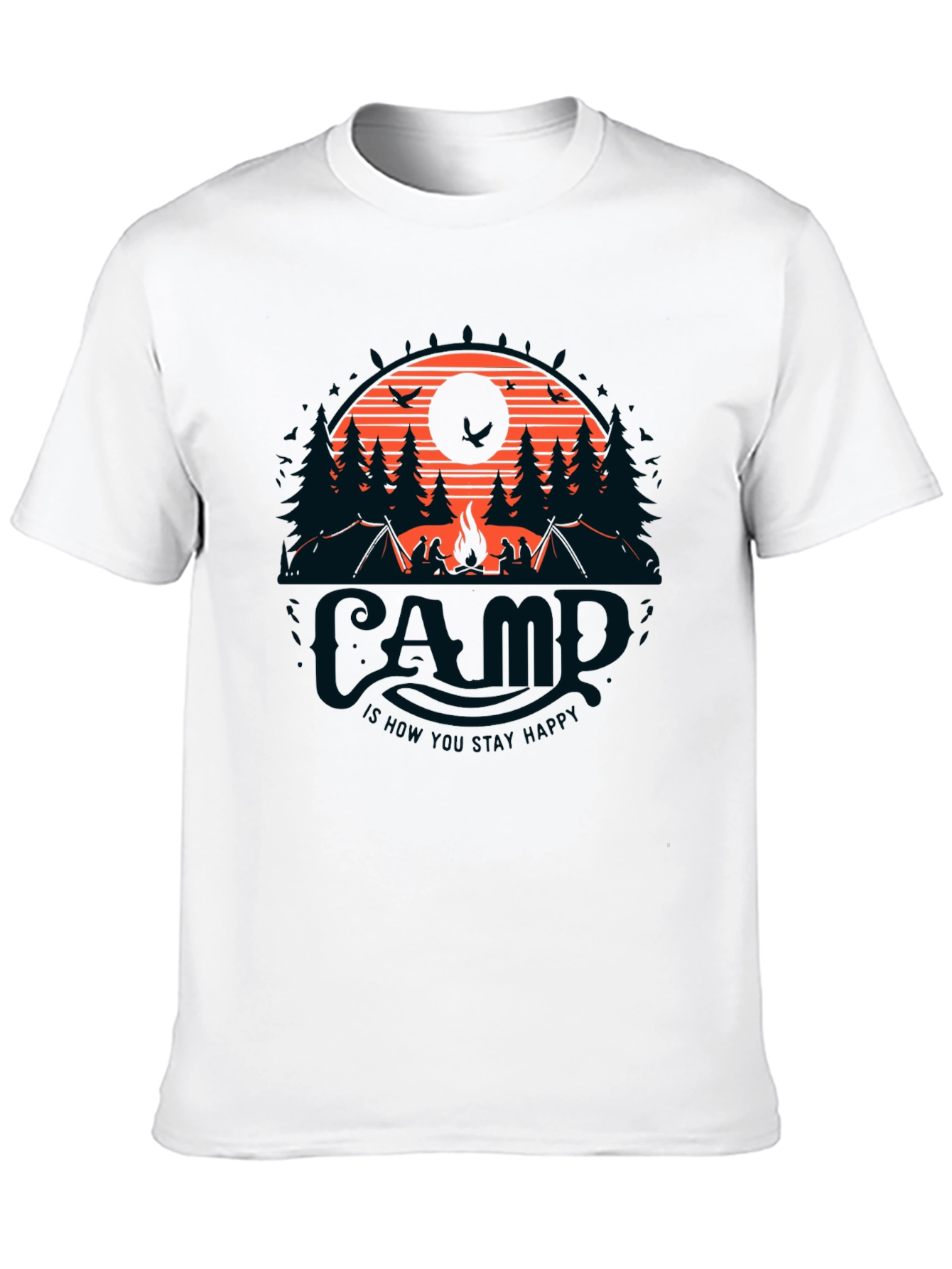 Camp Adventure T-Shirt - Stay Happy Outdoors!