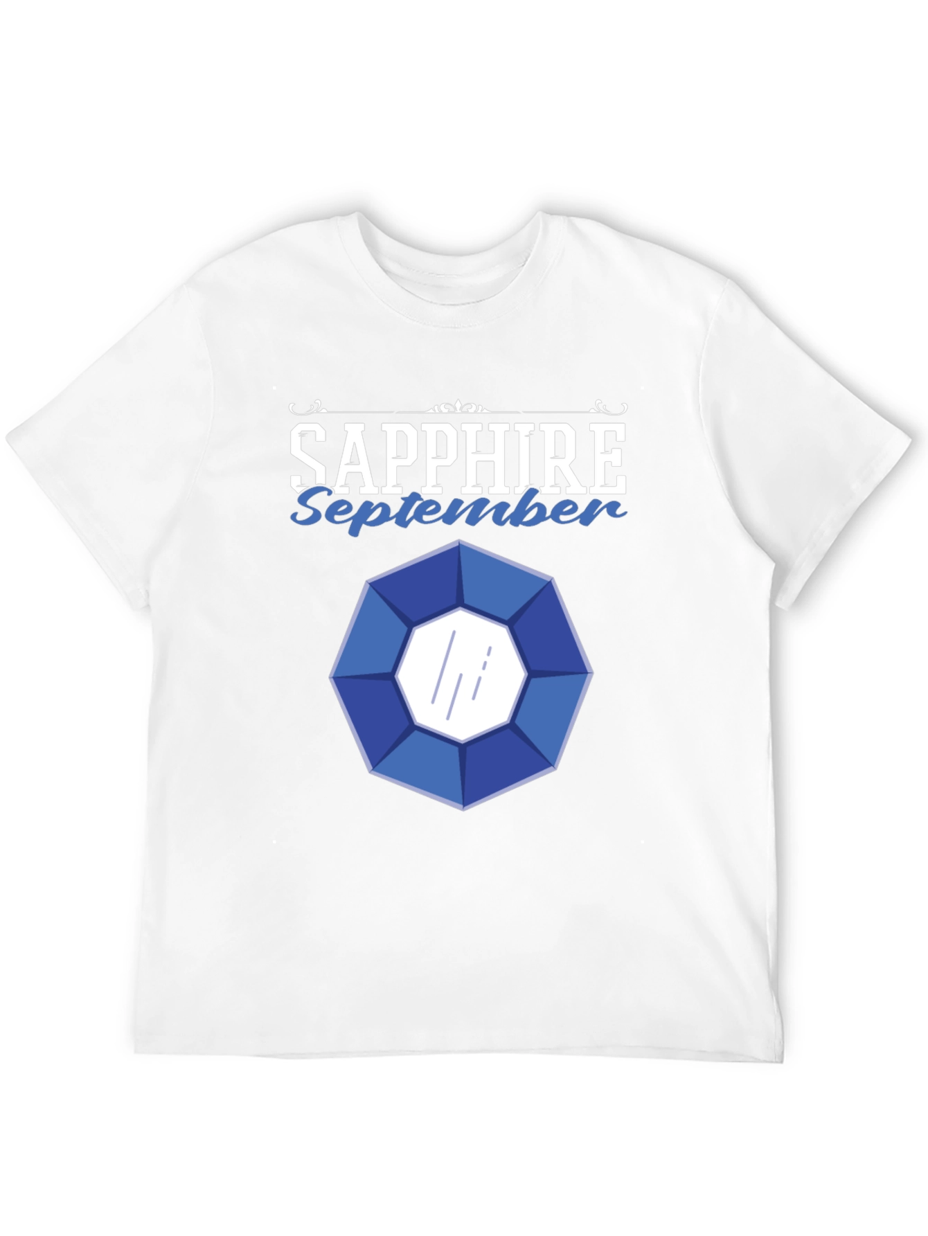 Sapphire September Gemstone Graphic T-Shirt