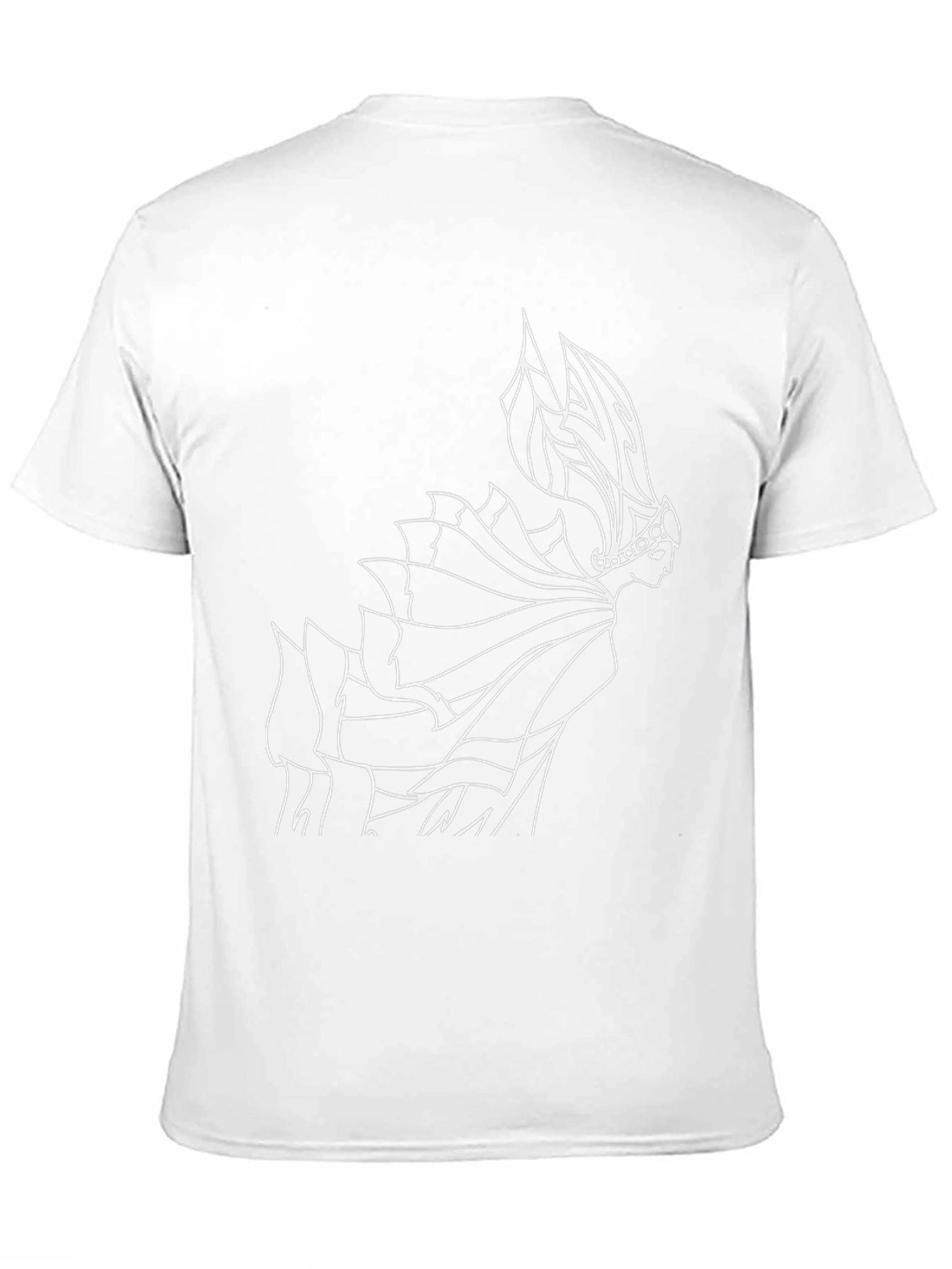 Black T-Shirt with Unique Graphic Design