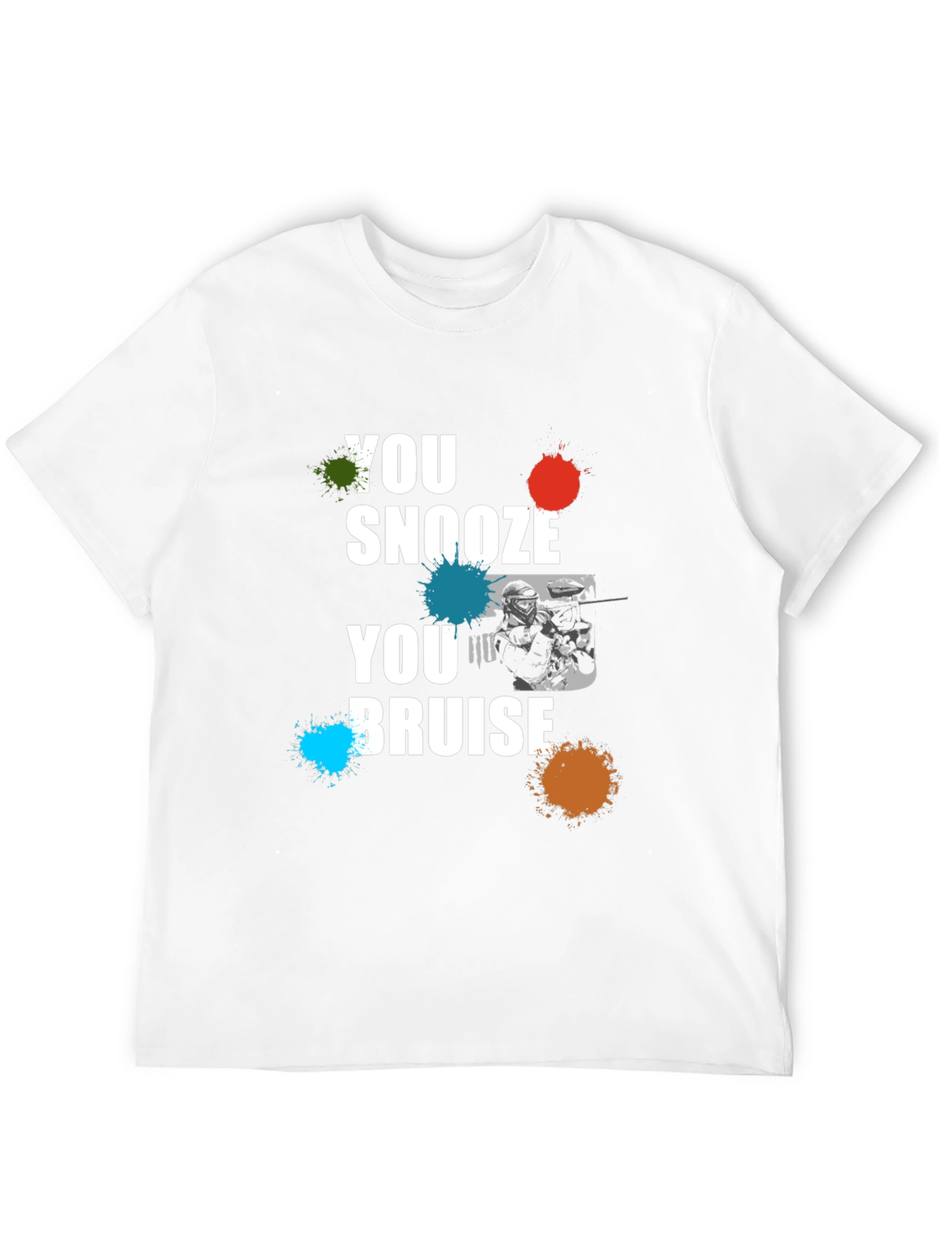 You Snooze You Bruise Graphic Print Black T-Shirt