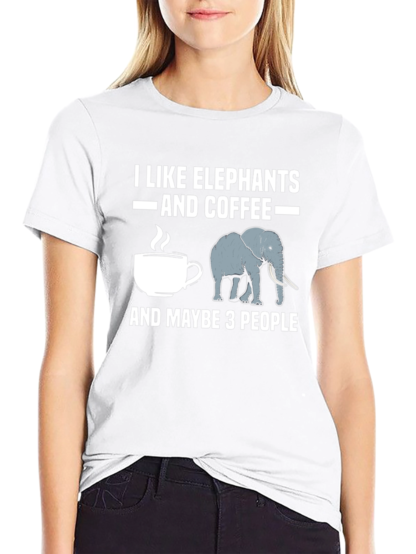 I Like Elephants and Coffee T-Shirt